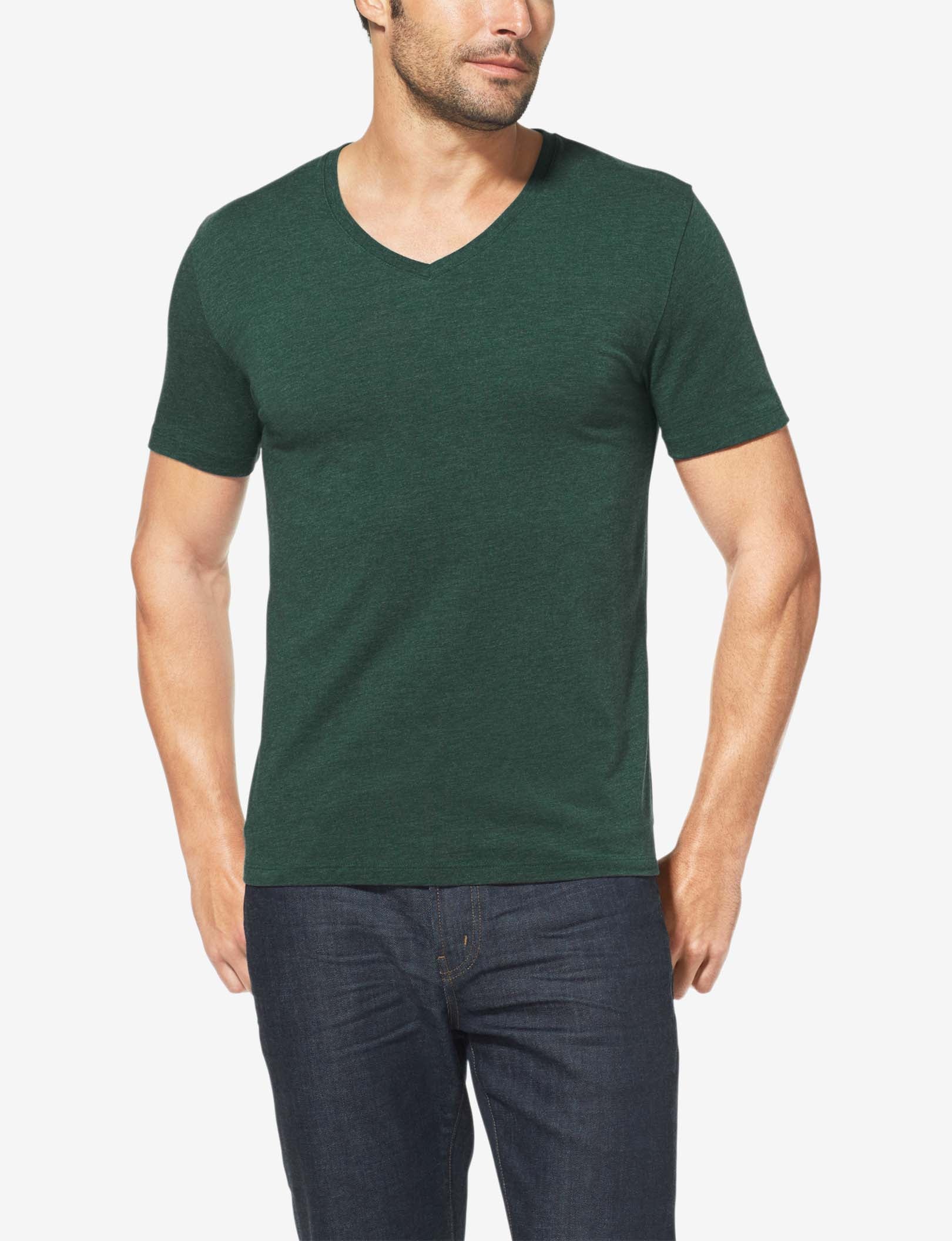 Second Skin V-Neck Tee::Ponderosa Heather