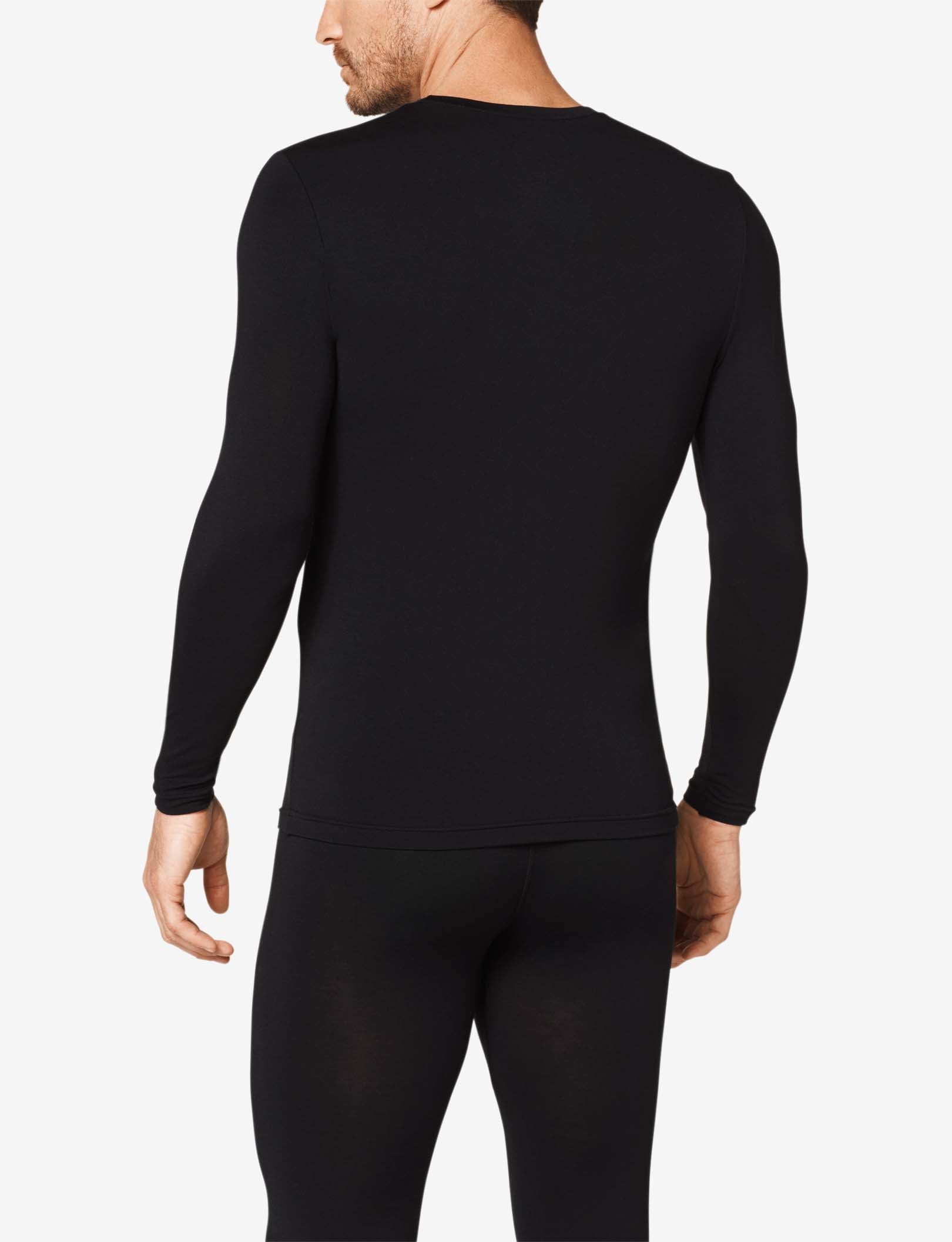 SleekHeat™ Long John Crew Neck Top::Black