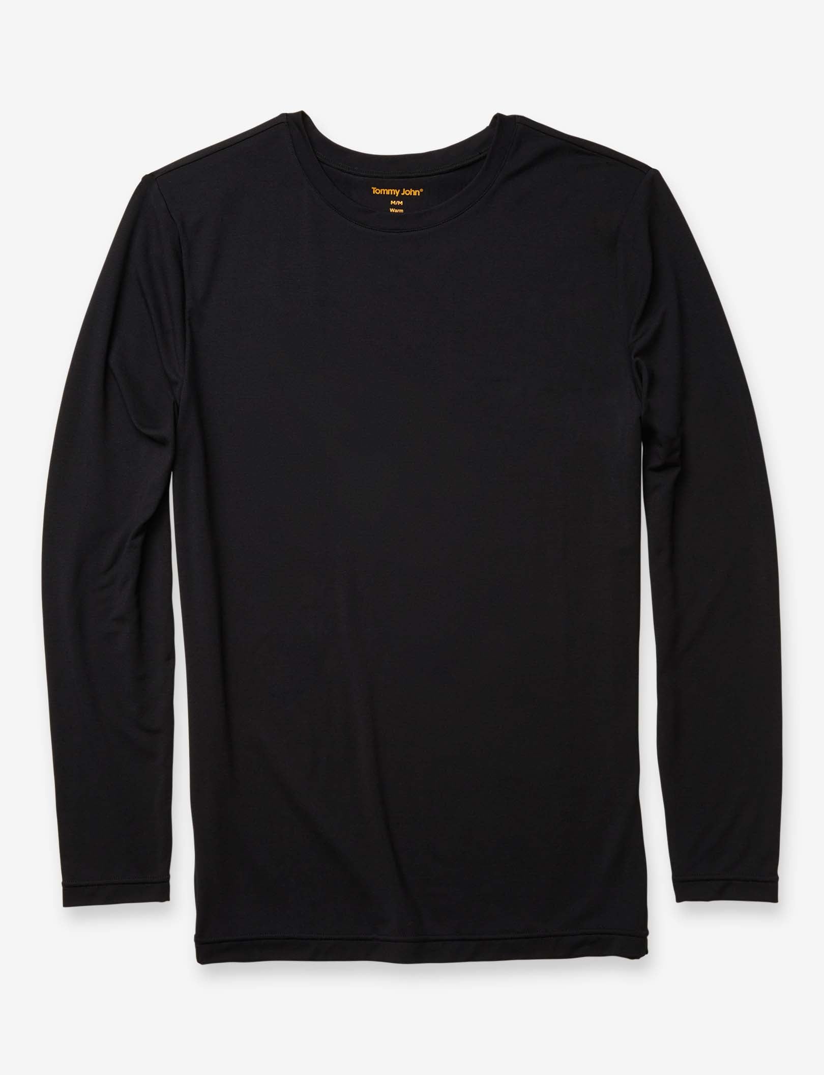SleekHeat™ Long John Crew Neck Top::Black
