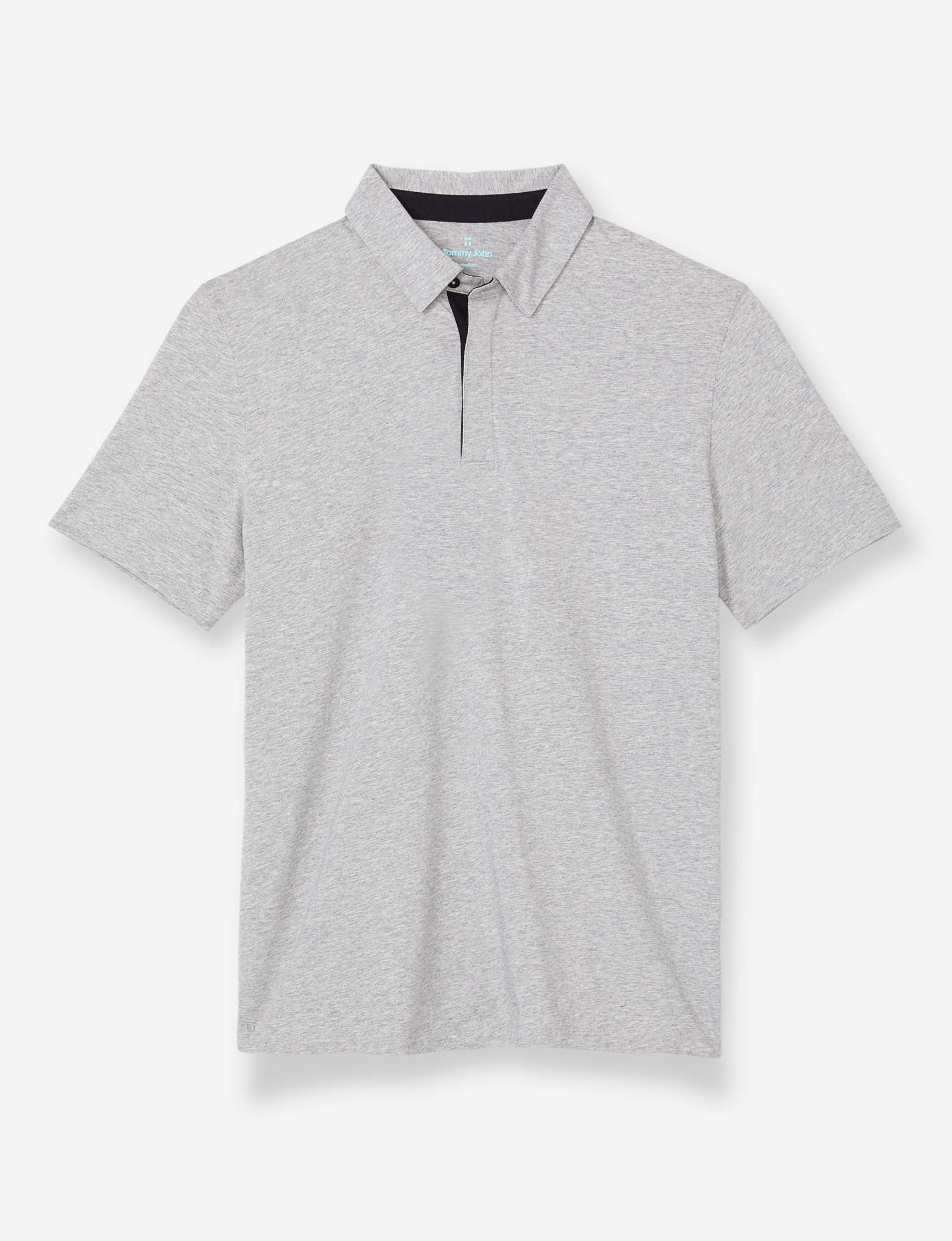 Second Skin Comfort Polo::Heather Grey