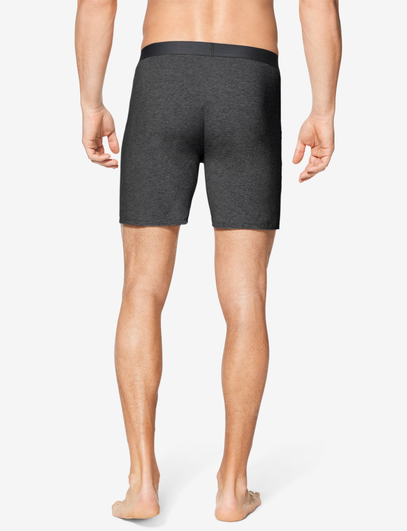 Cool Cotton Relaxed Fit Boxer 6"::Charcoal Heather