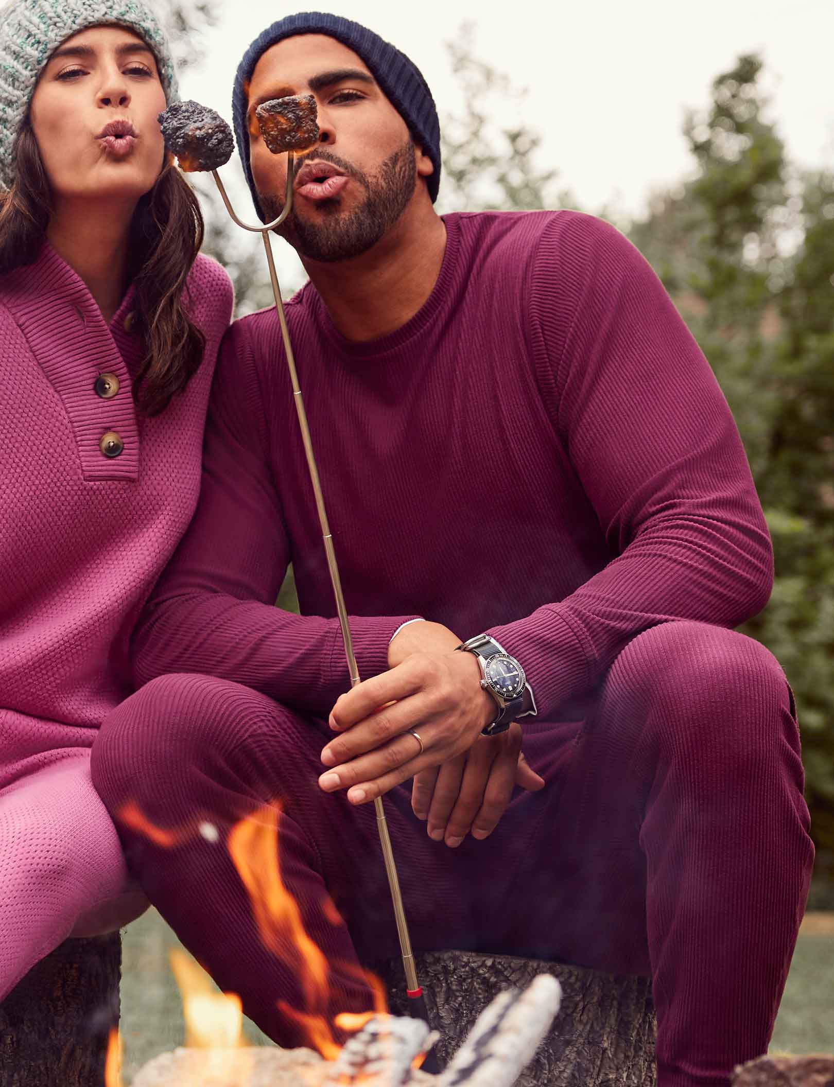 Zen Ribbed Crew Neck Sweatshirt::Port Royale