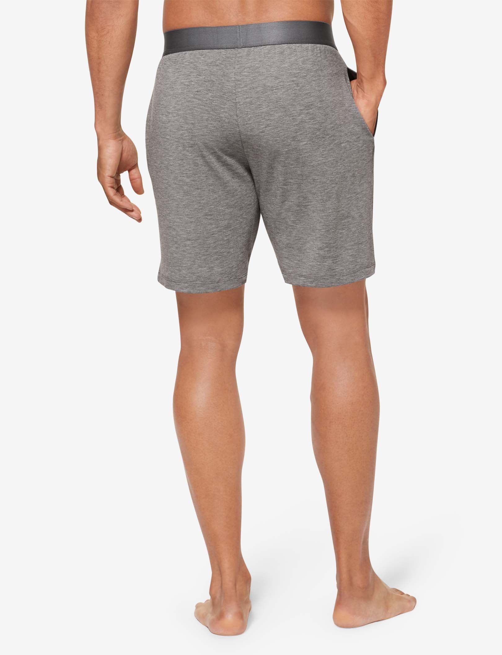 Second Skin Sleep Short::Medium Heather Grey