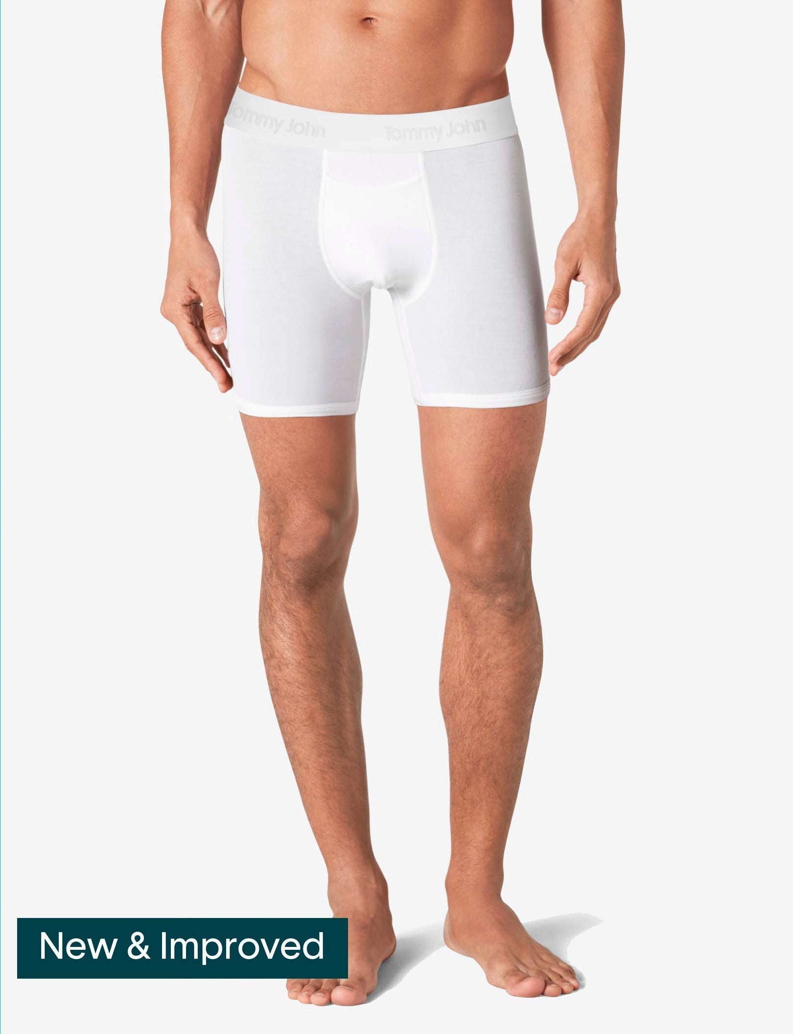 Second Skin Mid-Length Boxer Brief 6"::White