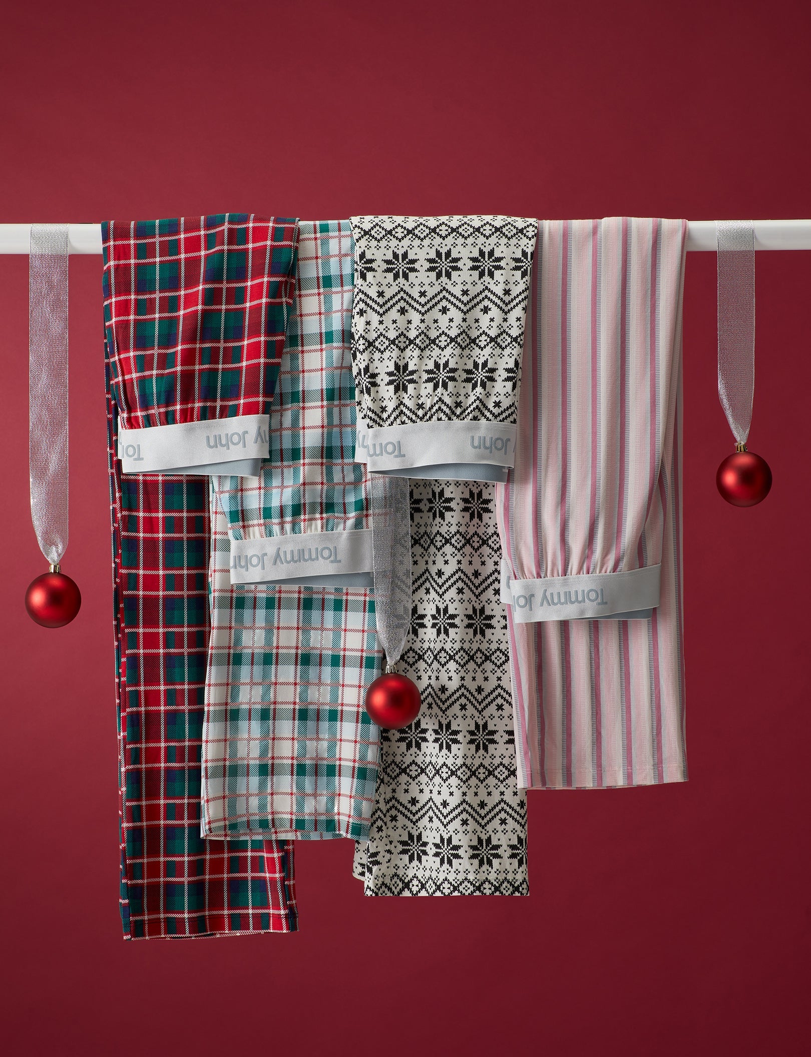 Women's Second Skin Sleep Pant::Haute Red Fireplace Plaid