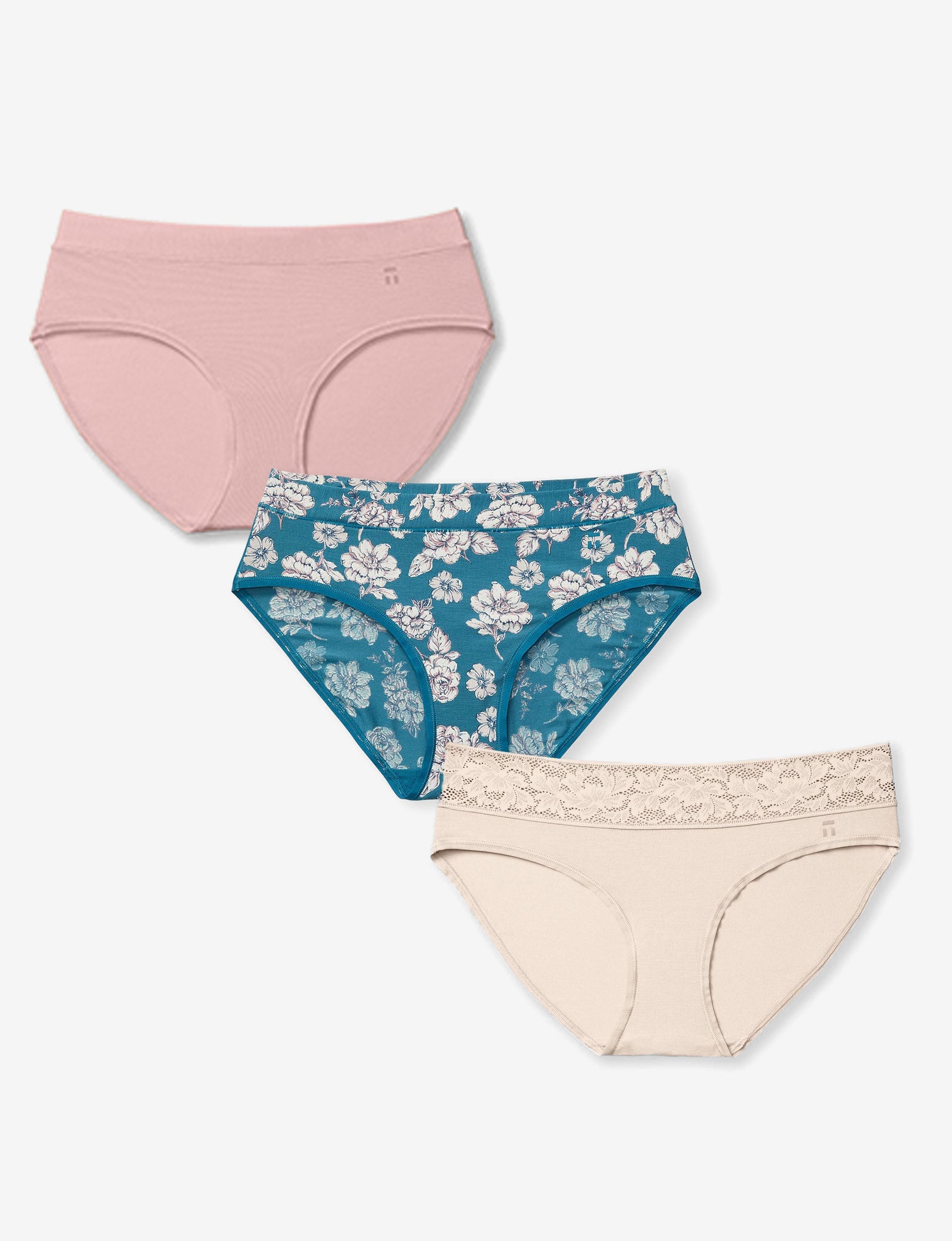 Women's Second Skin Brief, Combo Mix (3-Pack)