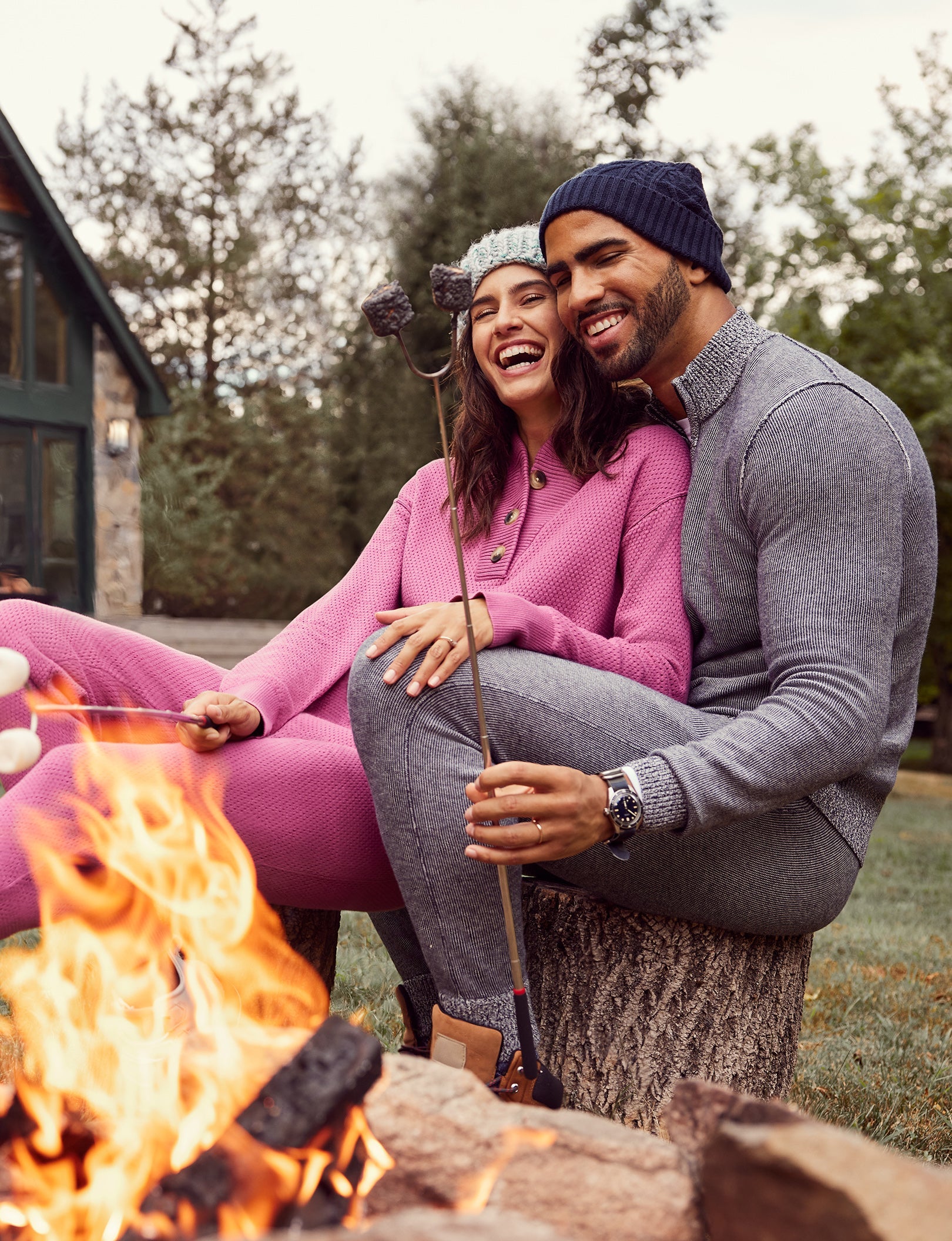 Women's Sweater Lounge Jogger::Red Violet