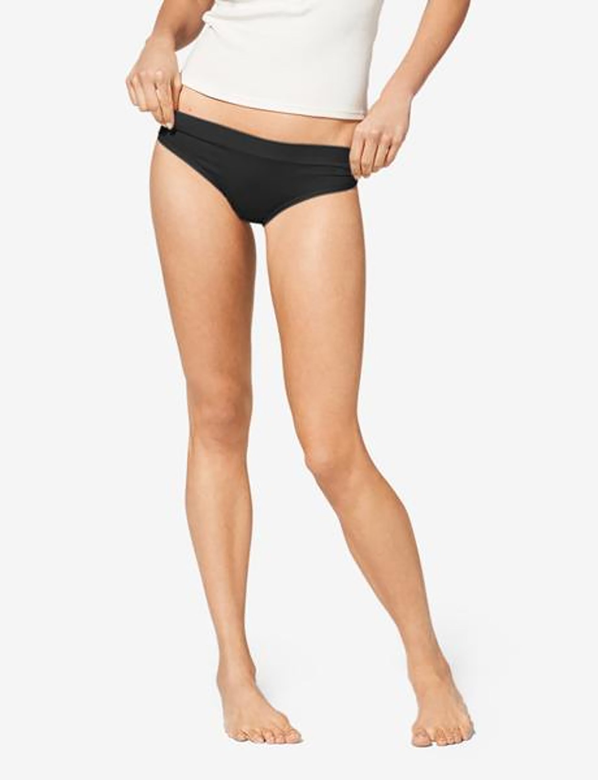 Women's Cool Cotton Cheeky::Black