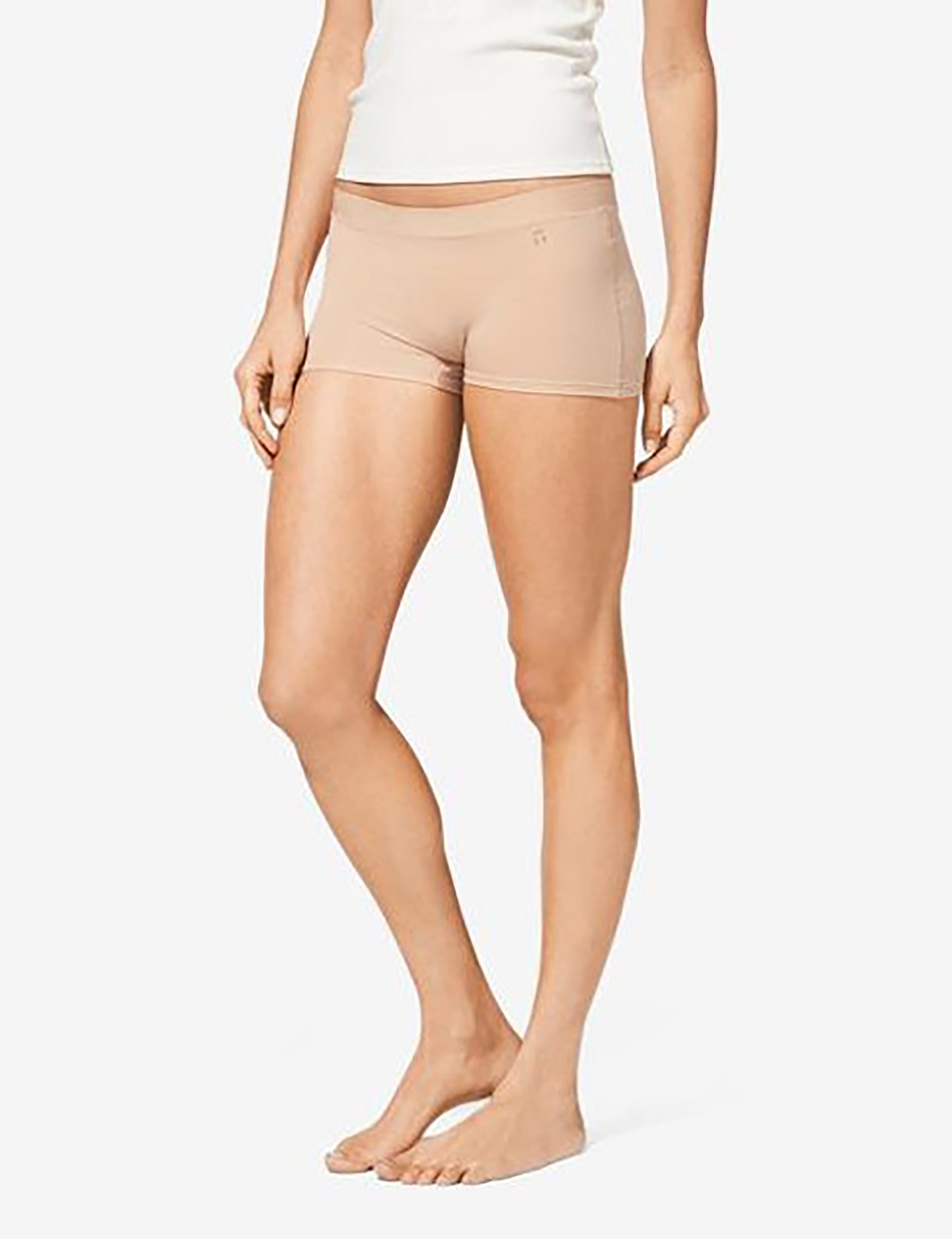 Women's Second Skin Boyshort::Maple Sugar