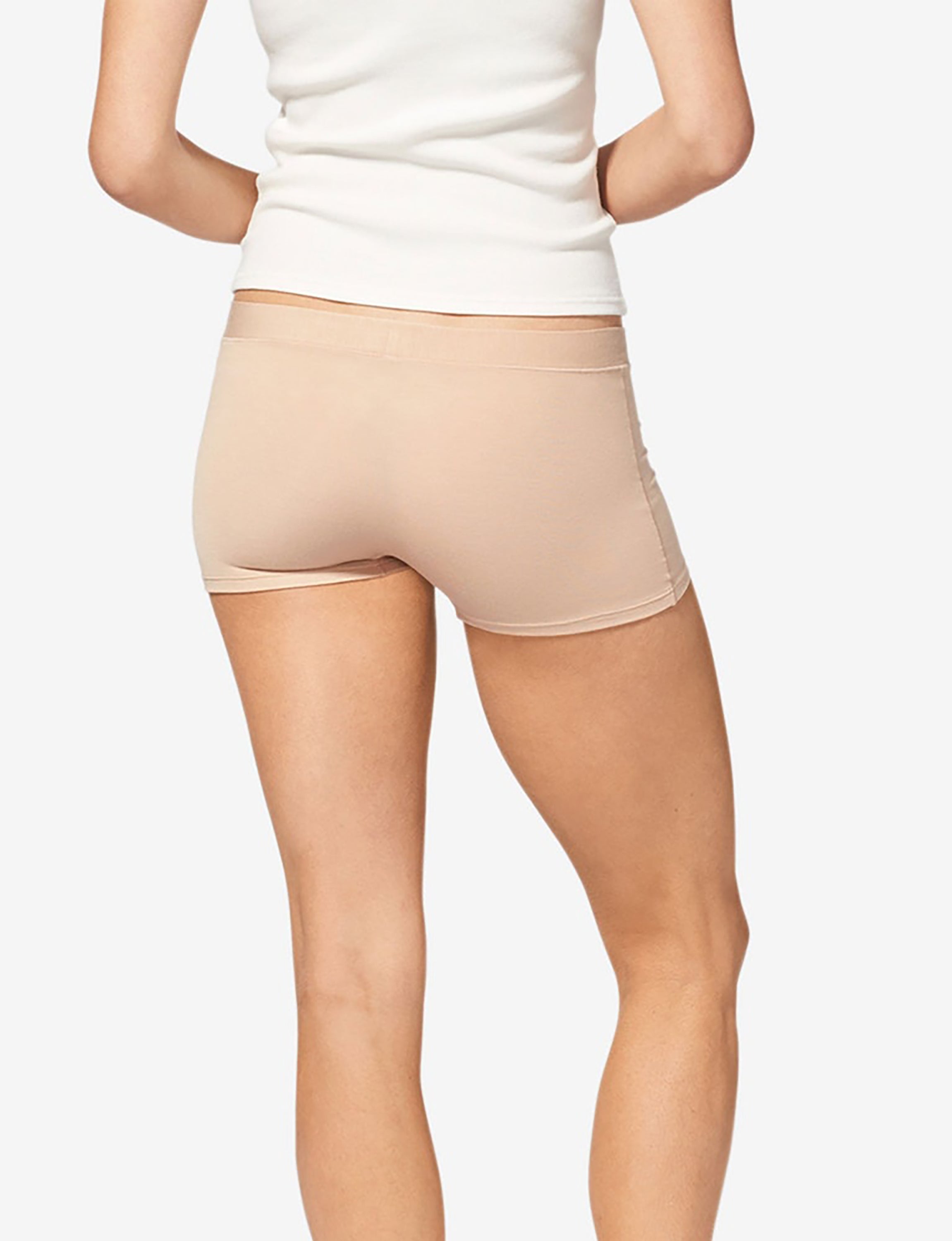 Women's Second Skin Boyshort::Maple Sugar
