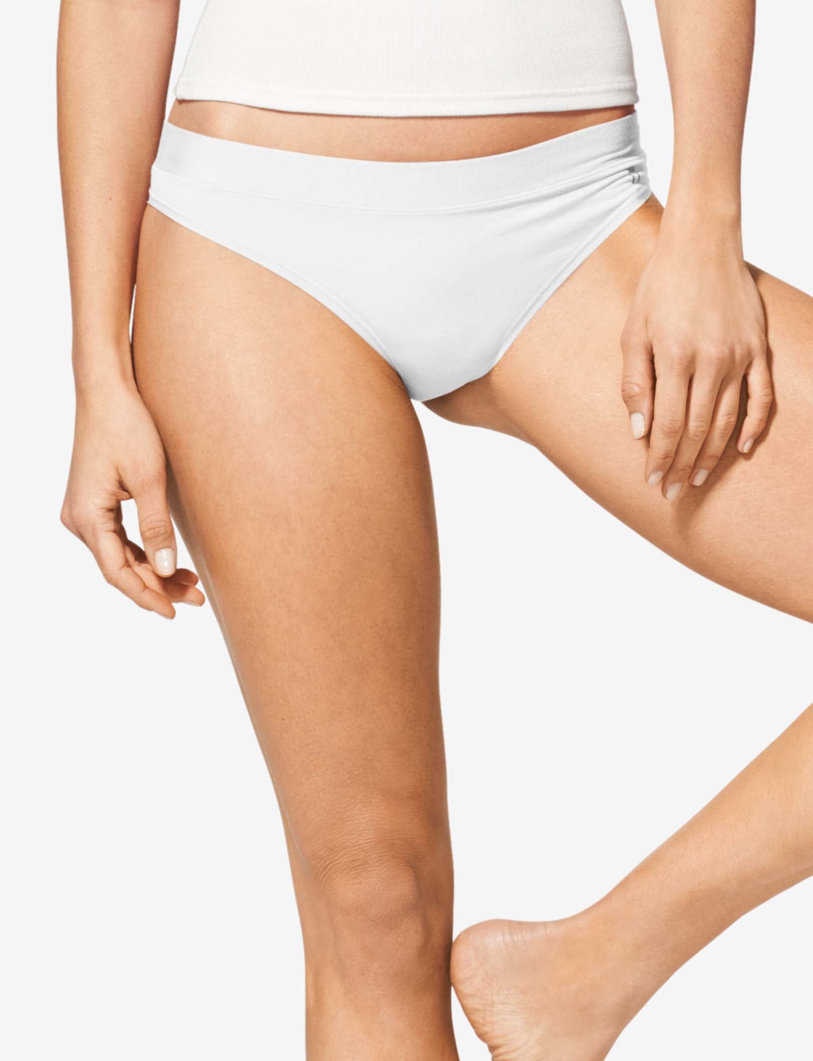 Women's Cool Cotton Cheeky::White