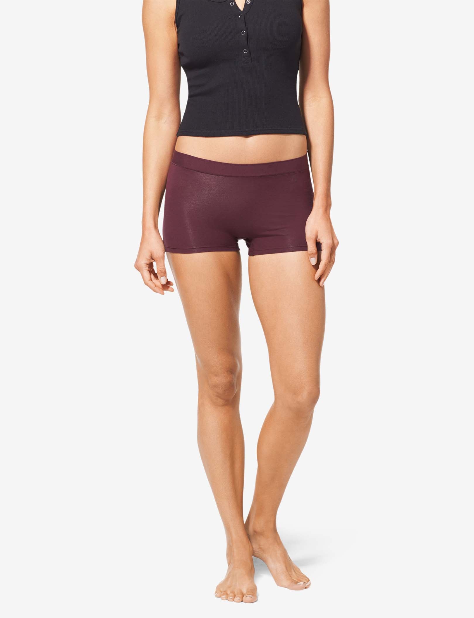 Women's Cool Cotton Boyshort::Winetasting