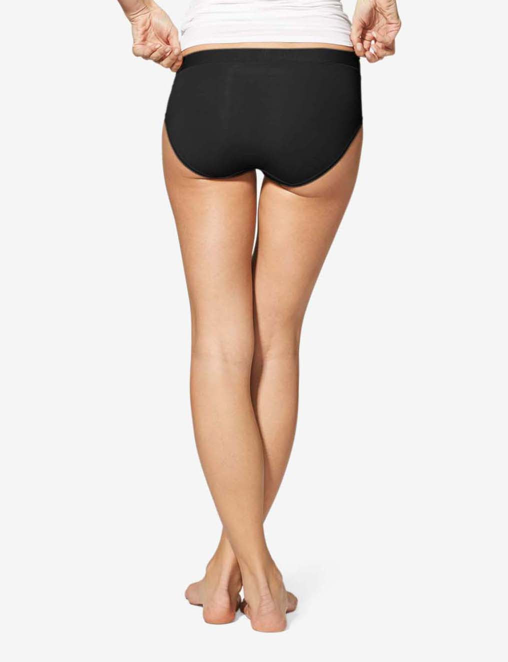Women's Second Skin Brief::Black