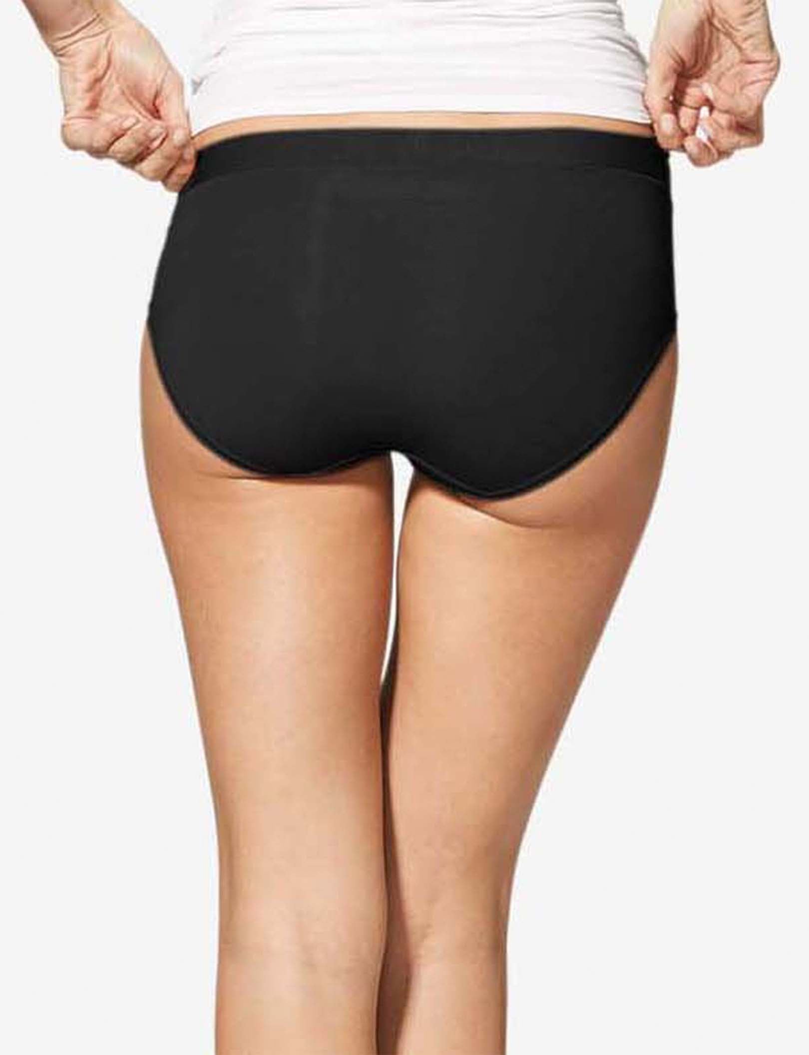 Women's Second Skin Brief::Black