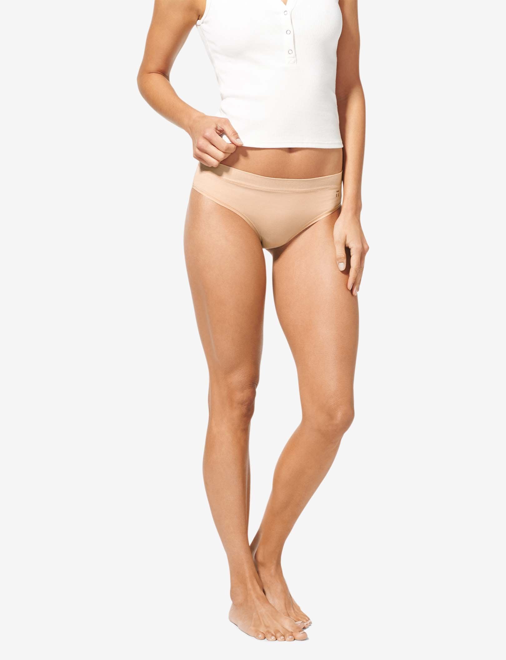 Women's Cool Cotton Cheeky::Maple Sugar
