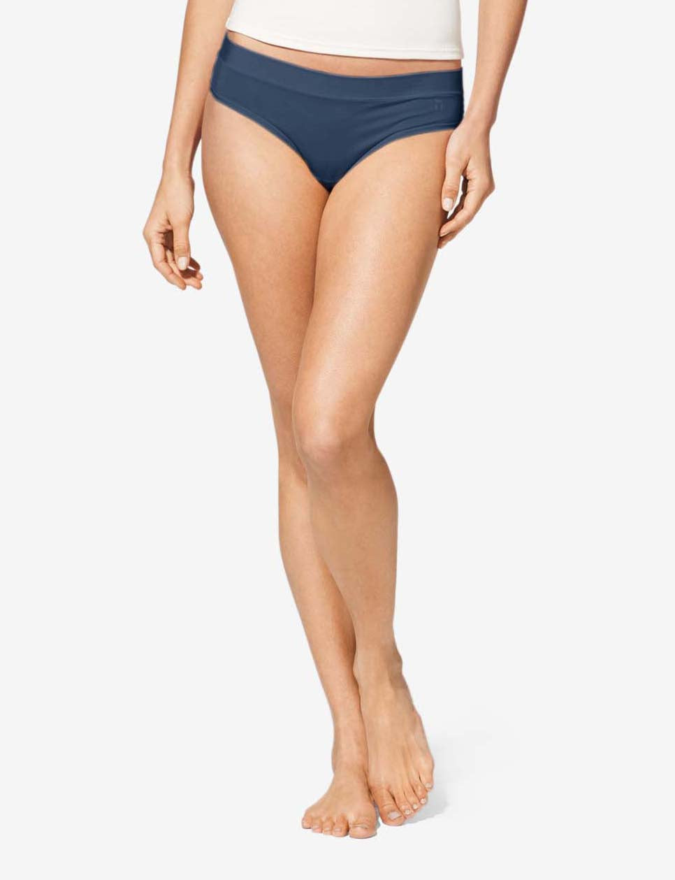 Women's Second Skin Cheeky::Dress Blues