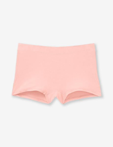 Women's Cool Cotton Boyshort::Chintz Rose