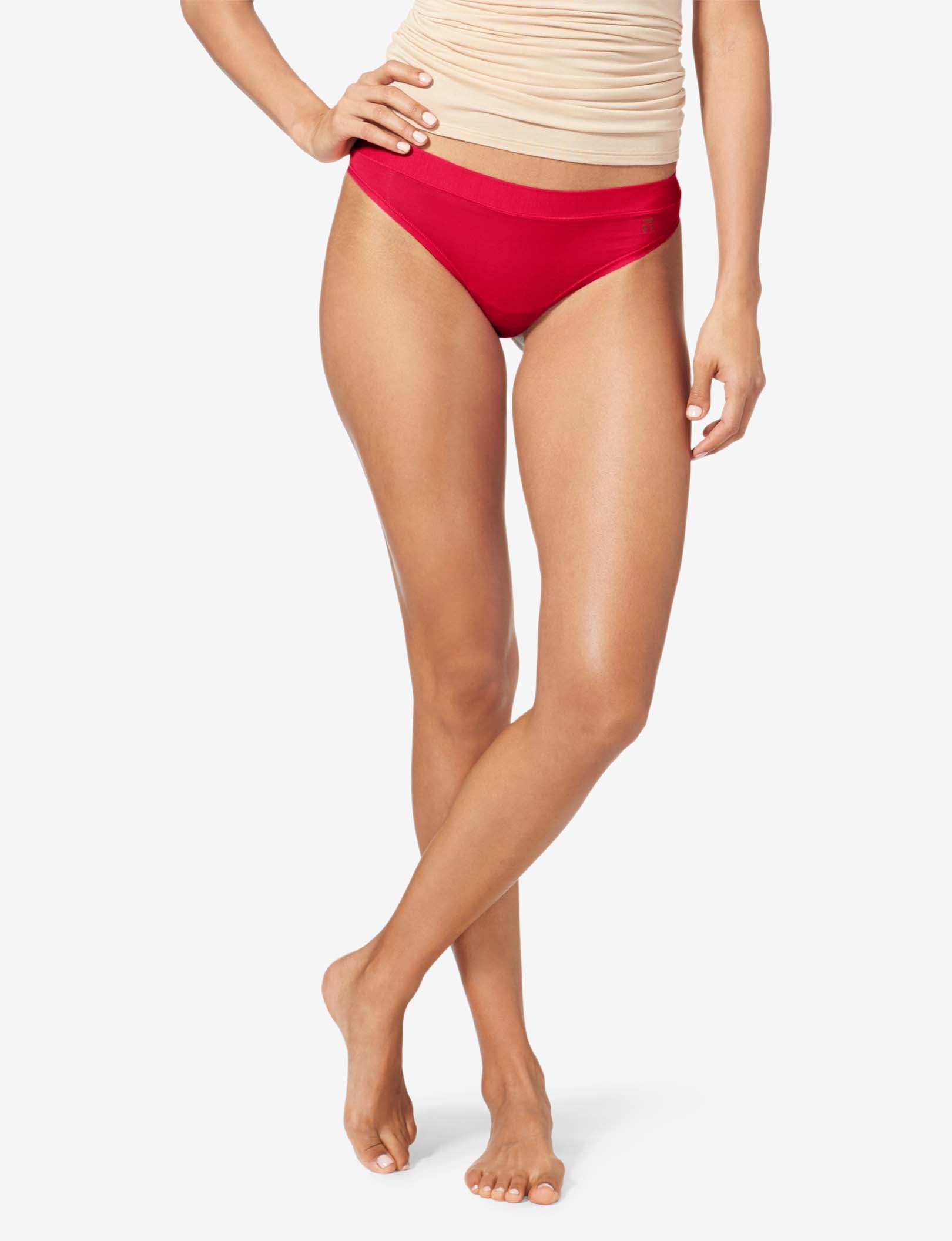 Women's Second Skin Thong::Haute Red