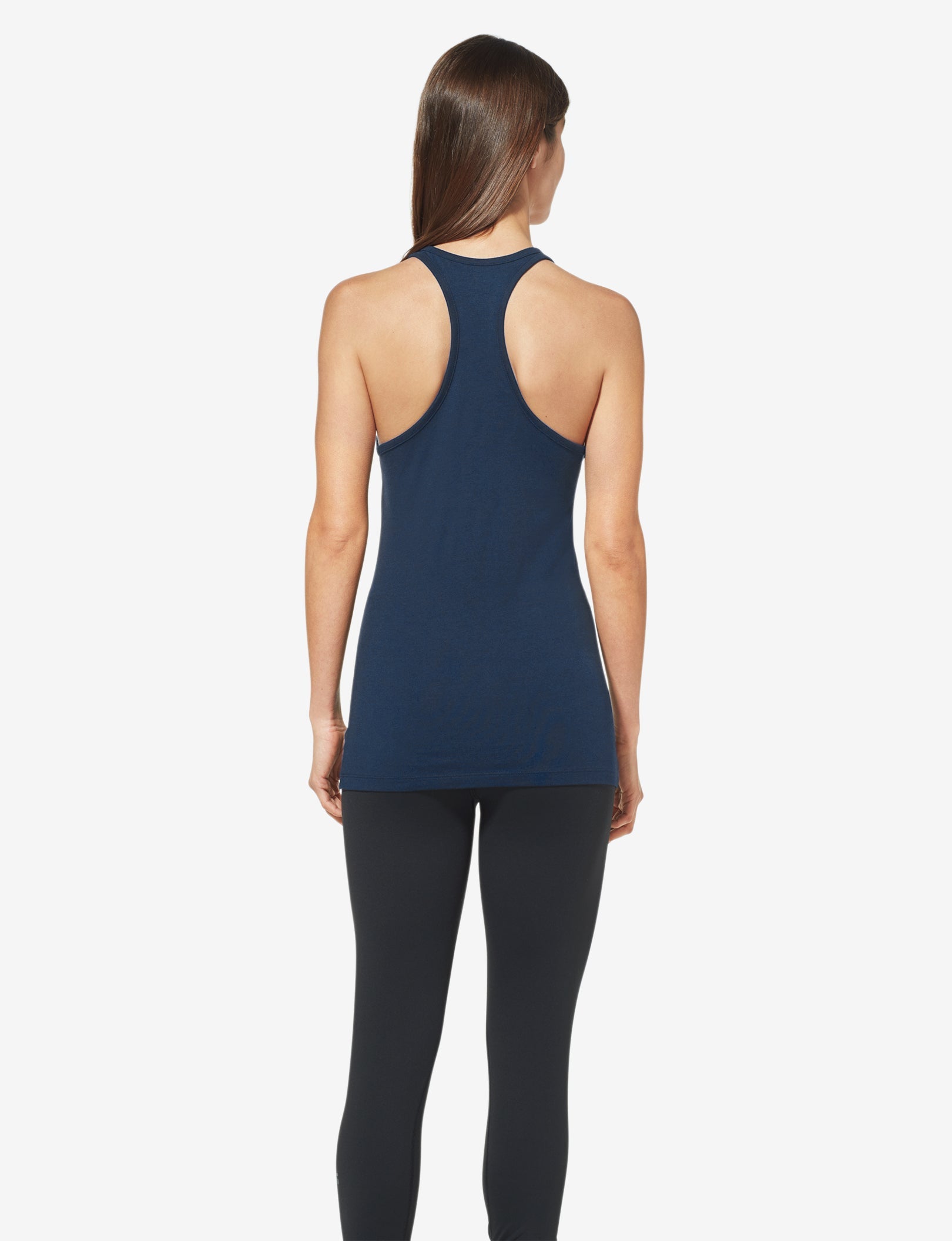 Women's Second Skin Racerback Tank::Dress Blues