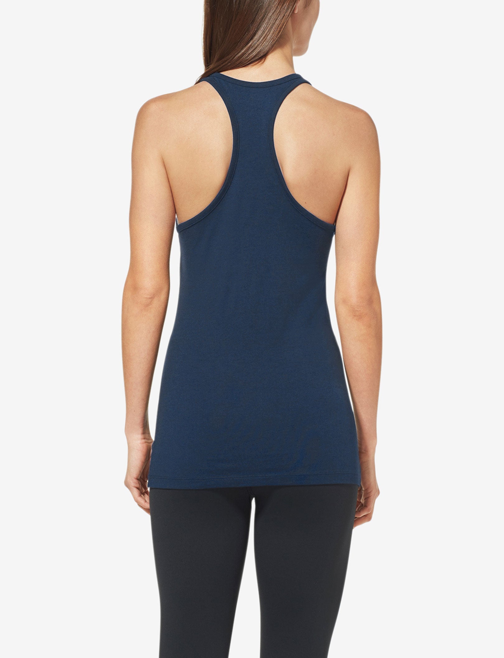 Women's Second Skin Racerback Tank::Dress Blues