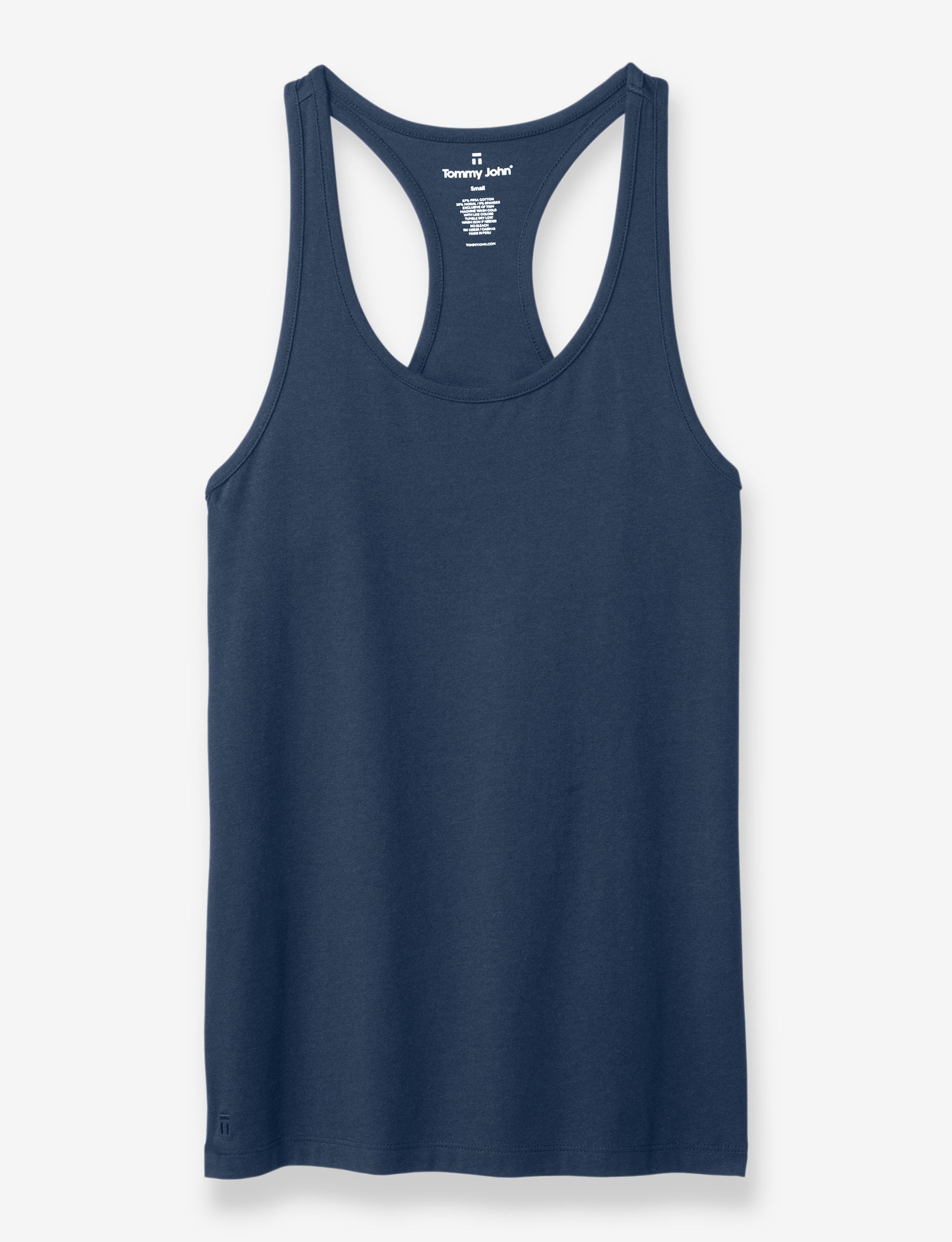 Women's Second Skin Racerback Tank::Dress Blues