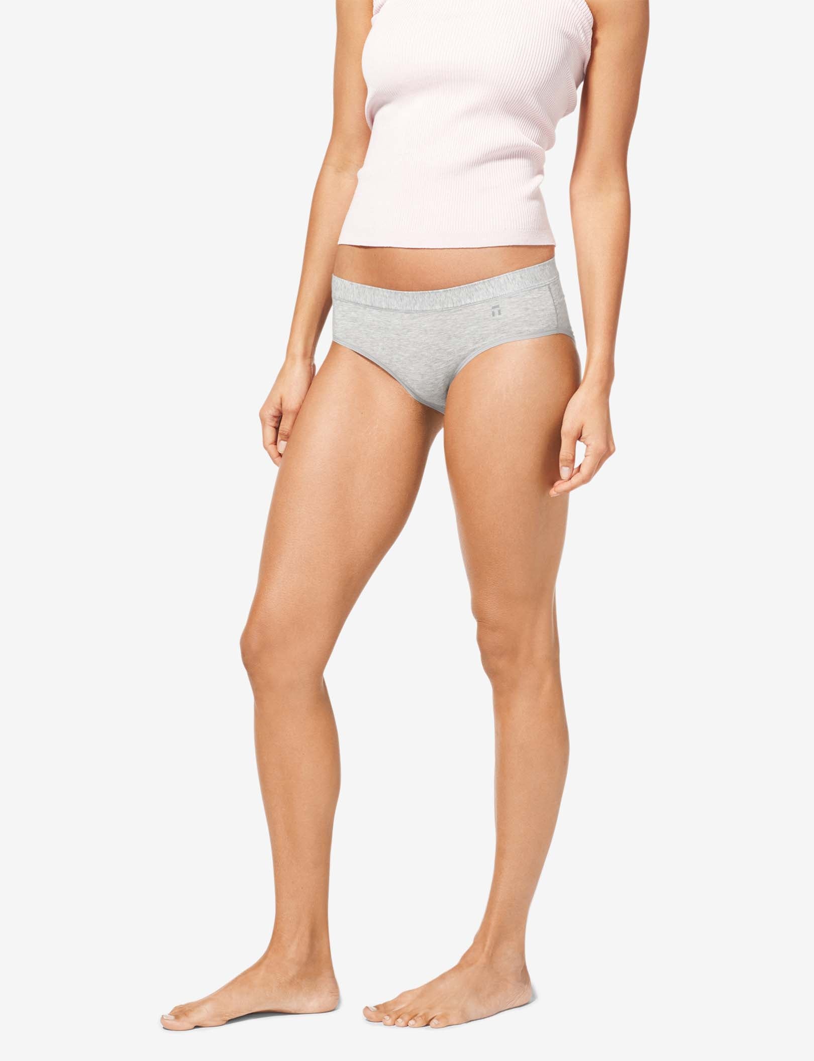 Women's Cool Cotton Brief::Heather Grey