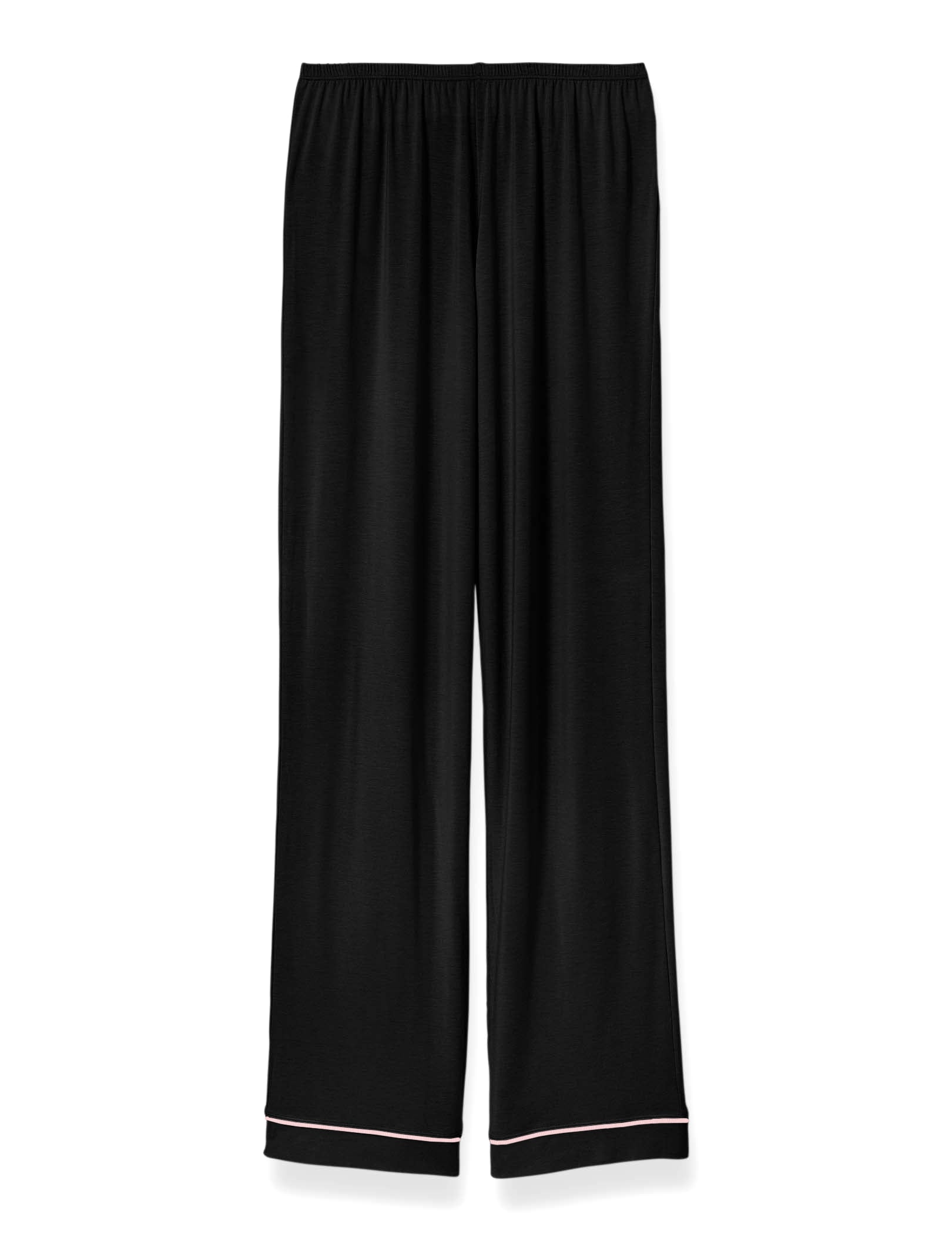 Women's Pajama Pant::Black/Soft Pink