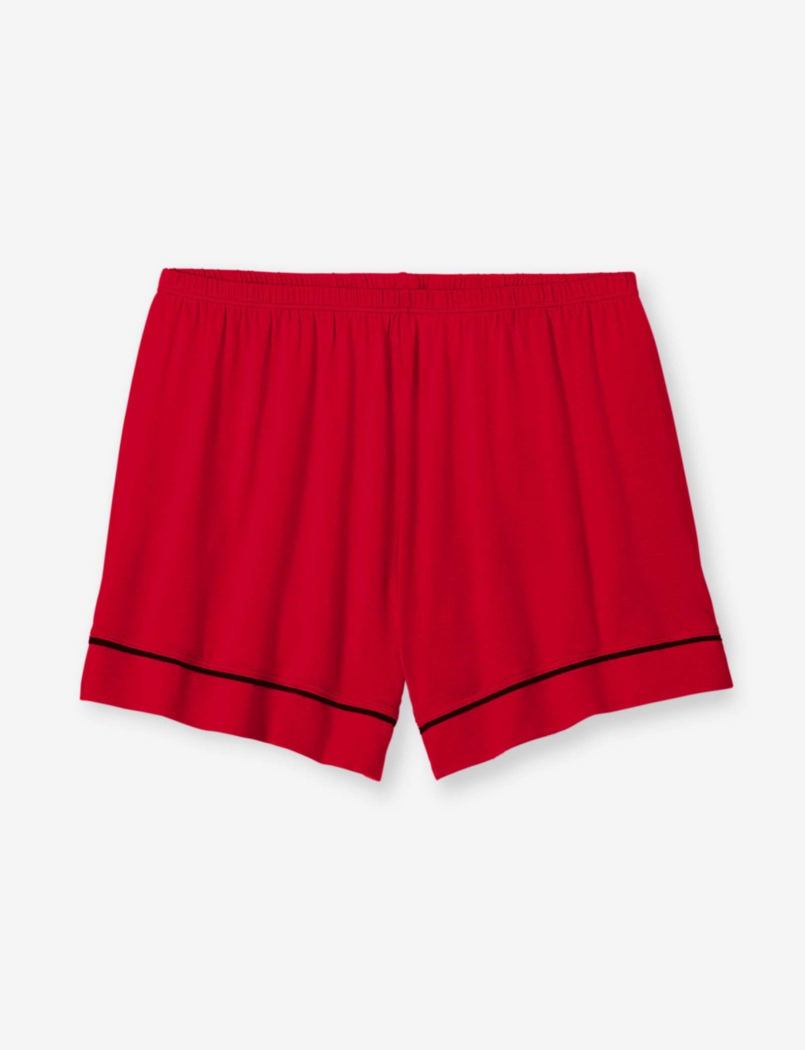 Women's Pajama Short::Haute Red