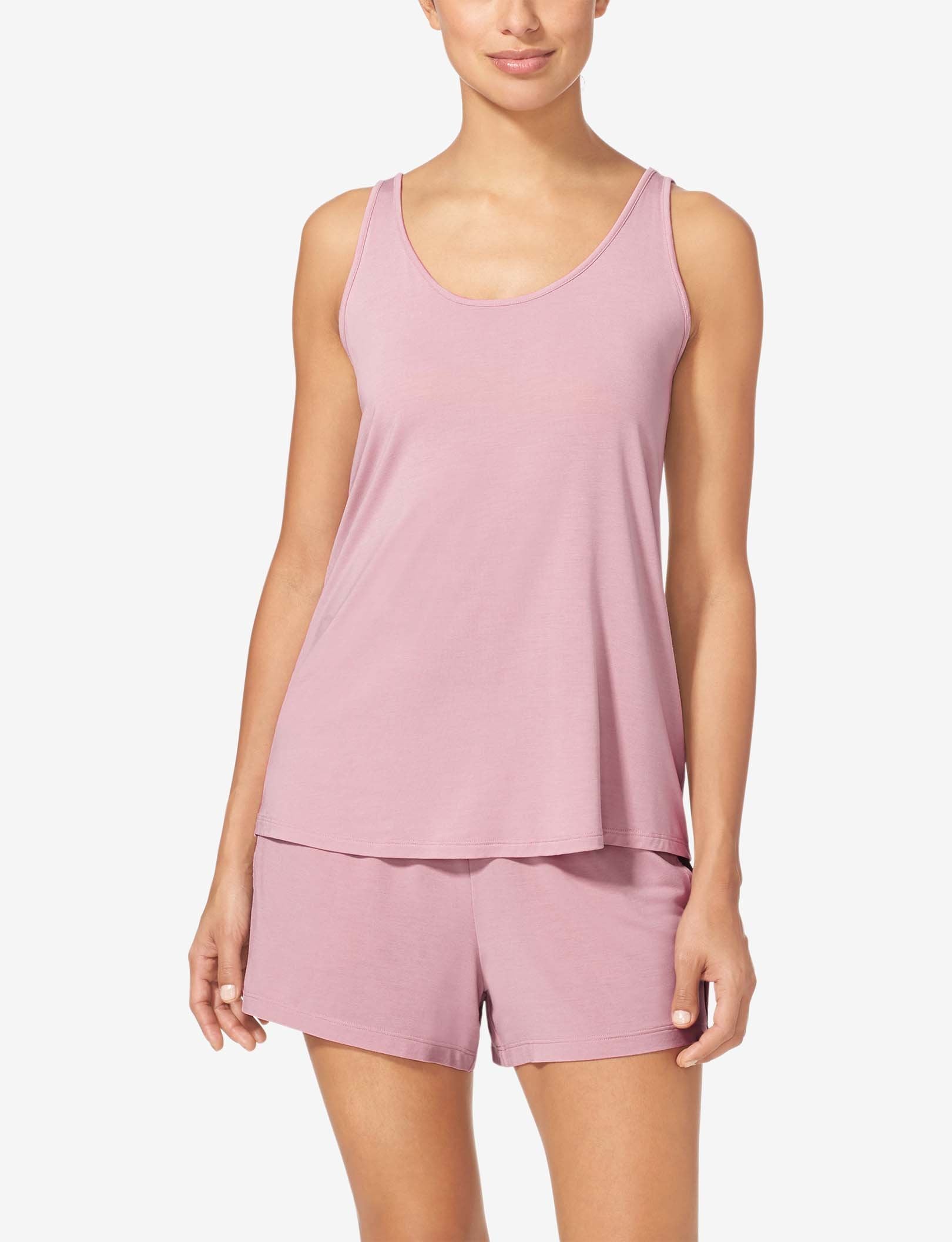 Women's Second Skin Sleep Tank::Mauve Shadows