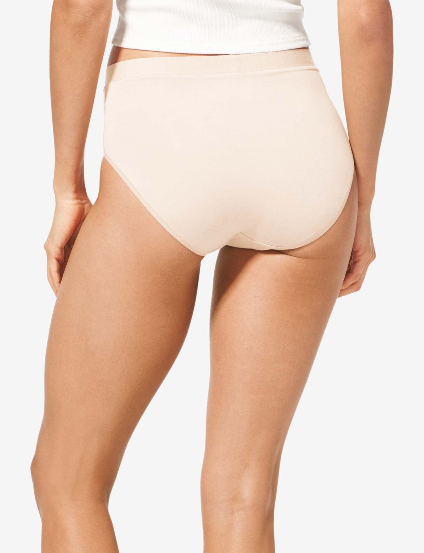 Women's Second Skin High Rise Brief::Soft Pink