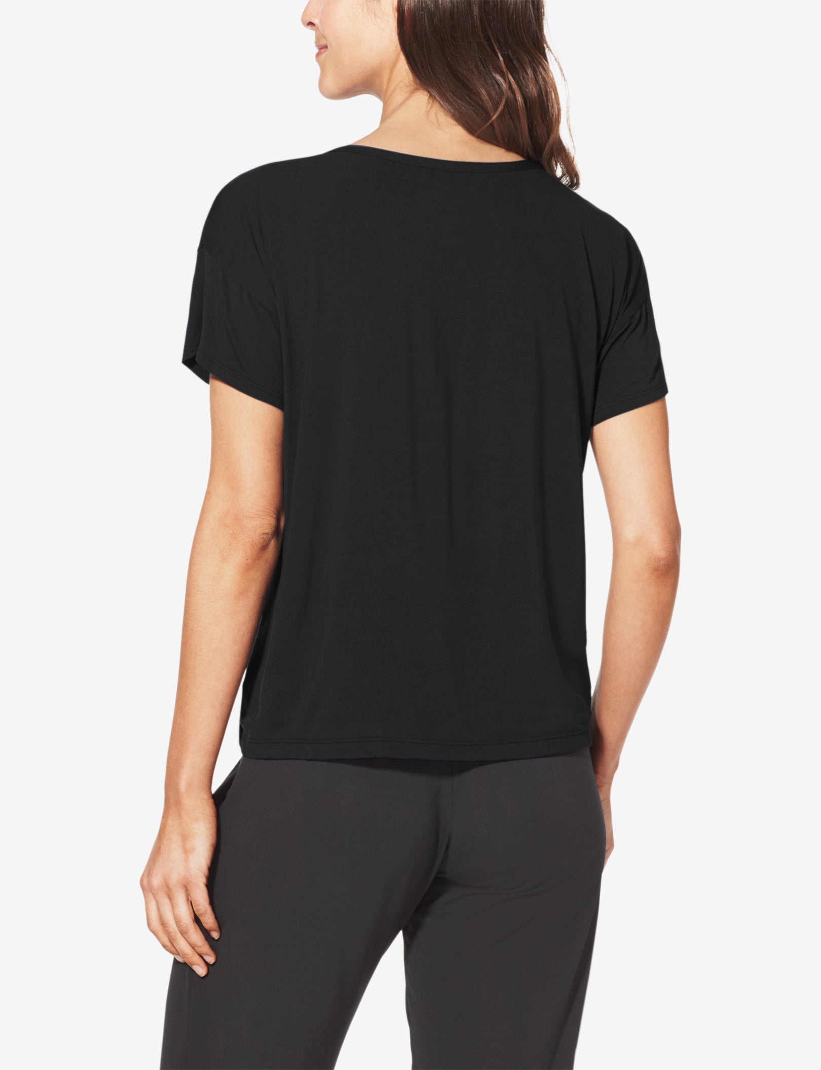 Women's Second Skin Sleep Tee::Black