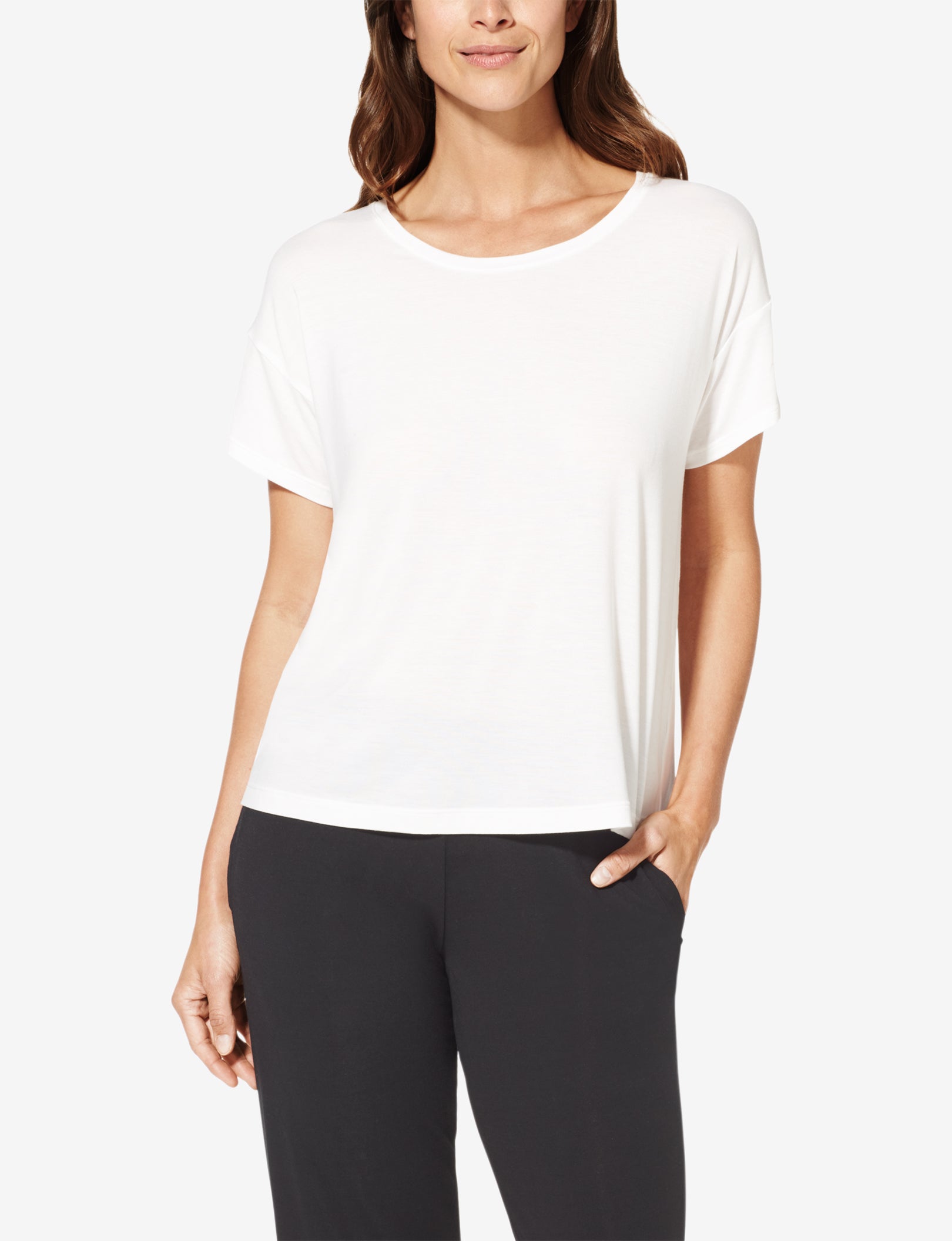 Women's Second Skin Sleep Tee::White