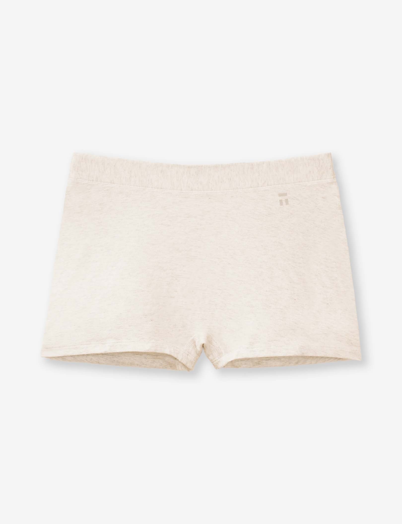 Women's Cool Cotton Boyshort::Oatmeal Heather