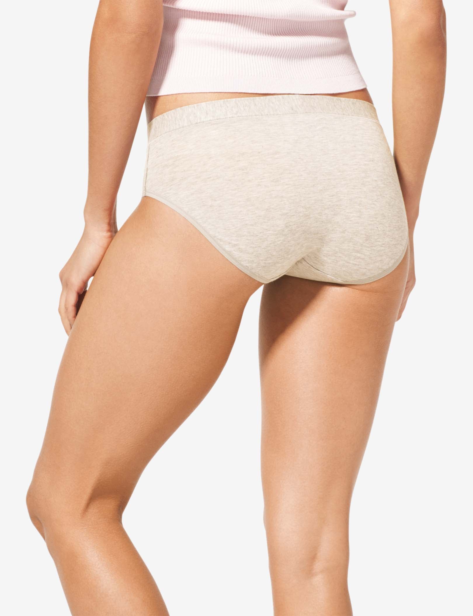 Women's Cool Cotton Brief::Oatmeal Heather