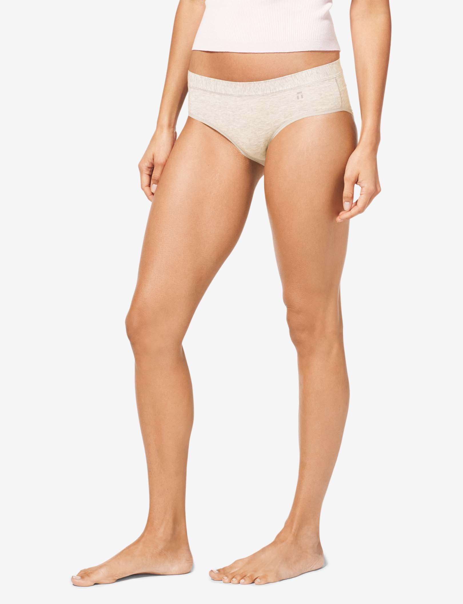 Women's Cool Cotton Brief::Oatmeal Heather