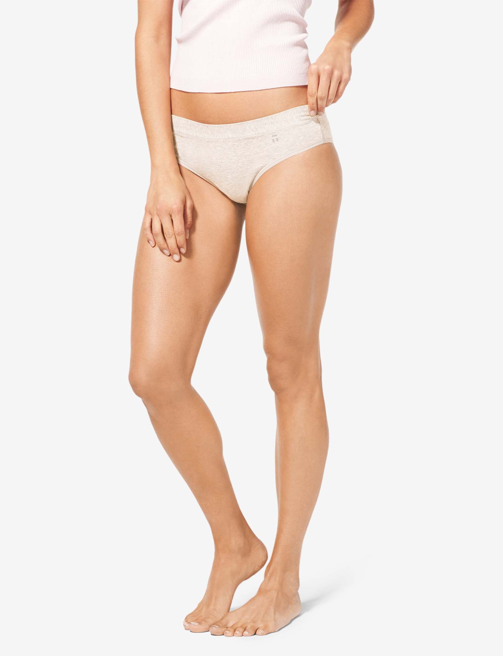 Women's Cool Cotton Cheeky::Oatmeal Heather