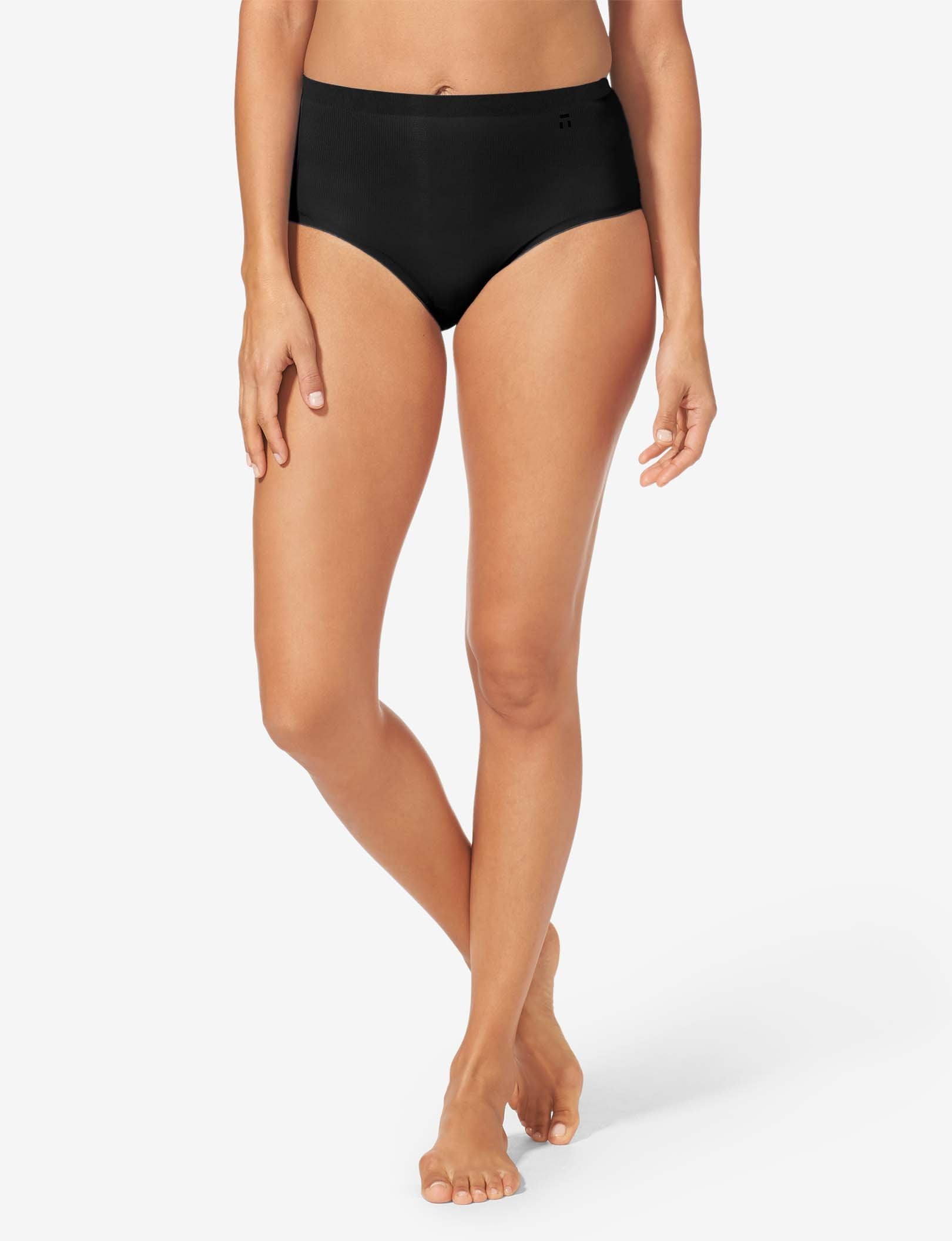 Women's Air High Rise Brief::Black