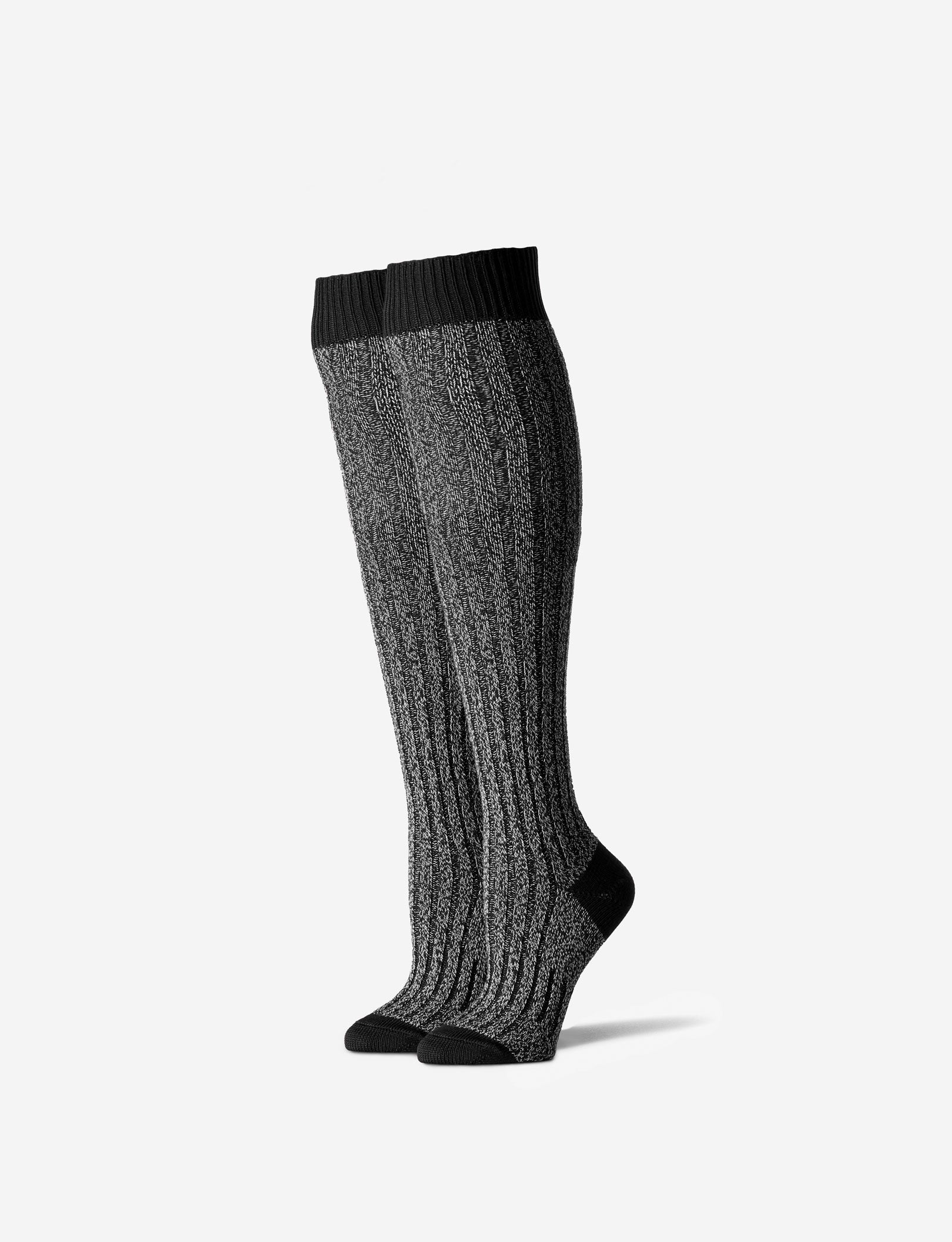 Women's Second Skin Knee High Sock::Black