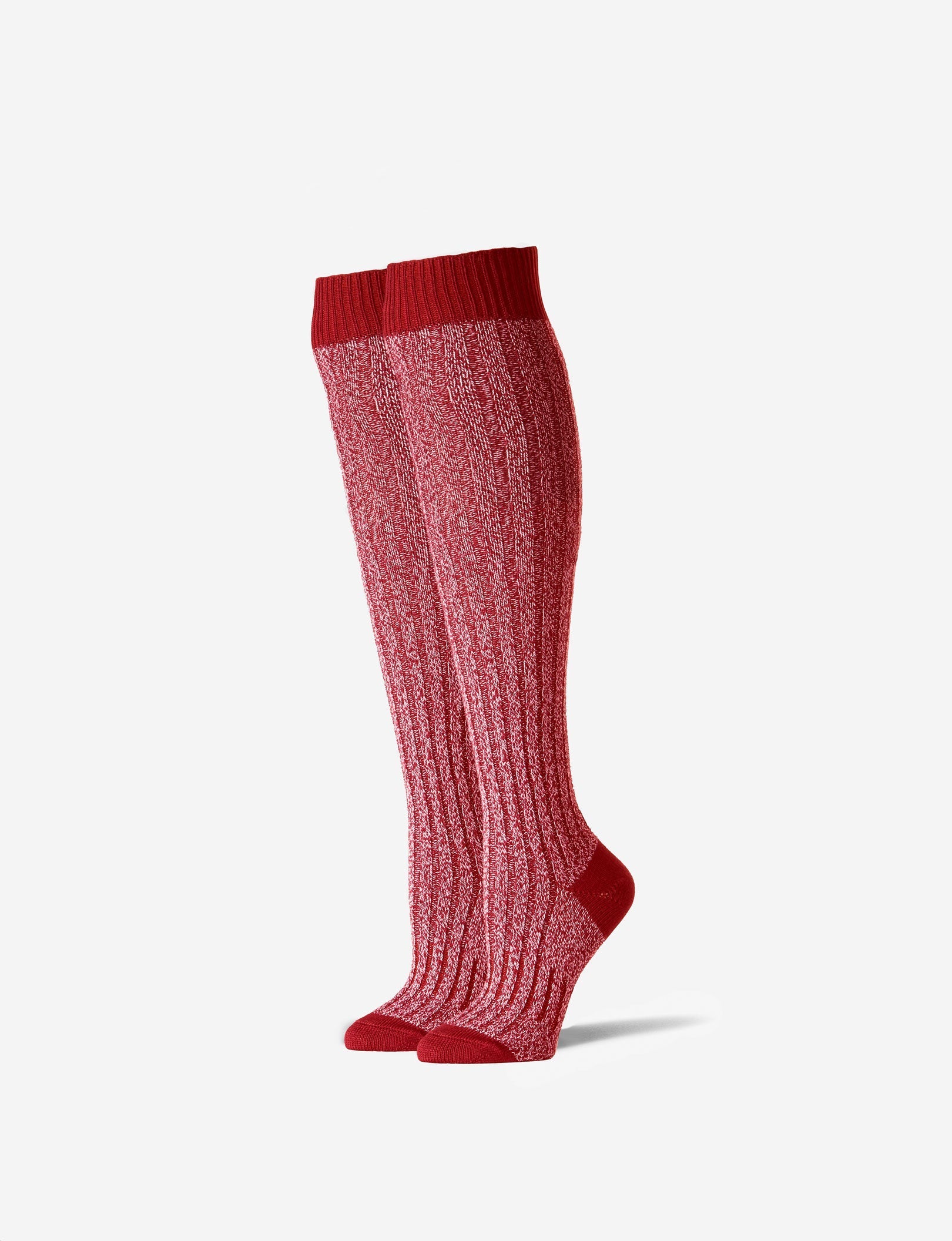 Women's Second Skin Knee High Sock::Haute Red