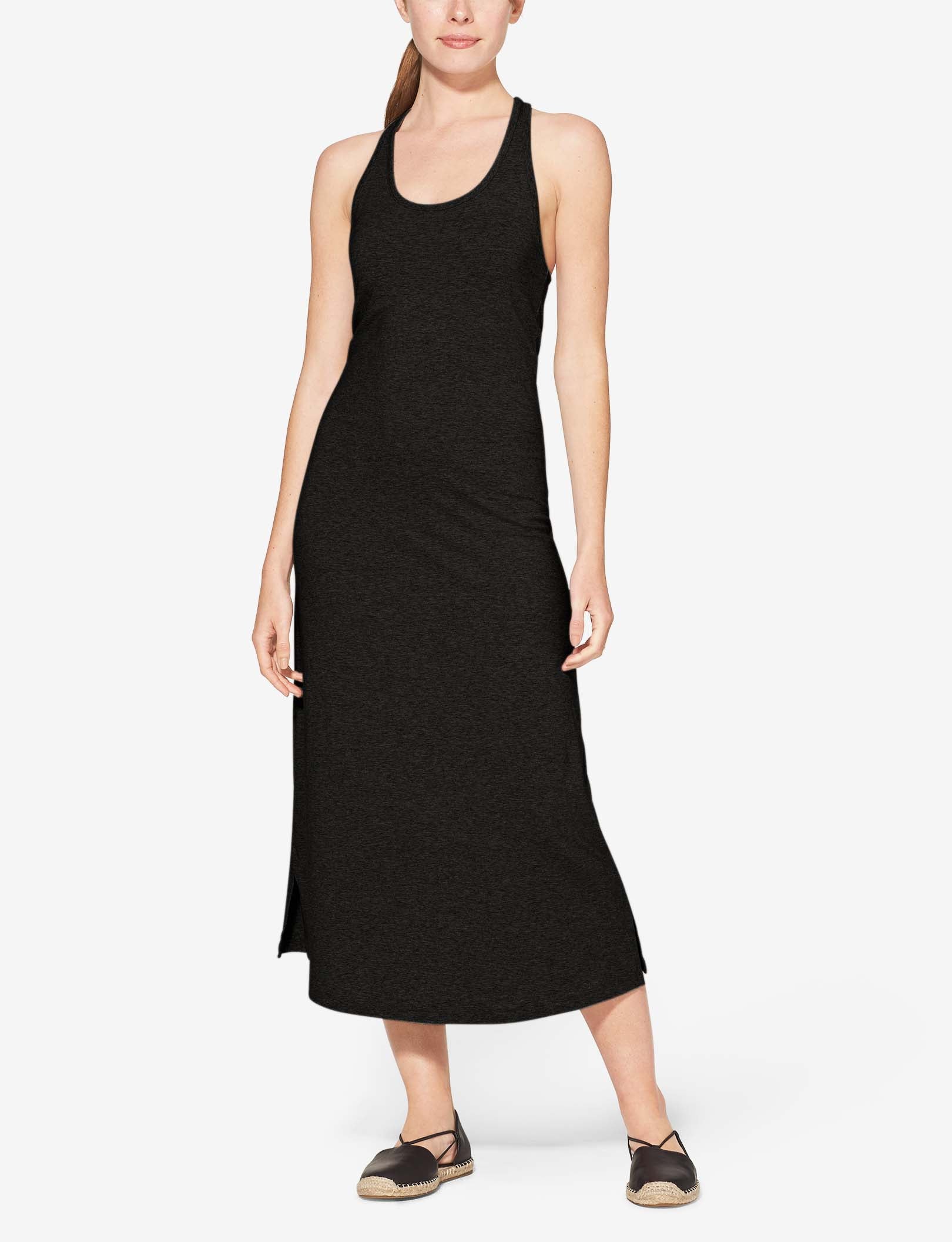 Women's Second Skin Racerback Dress::Black