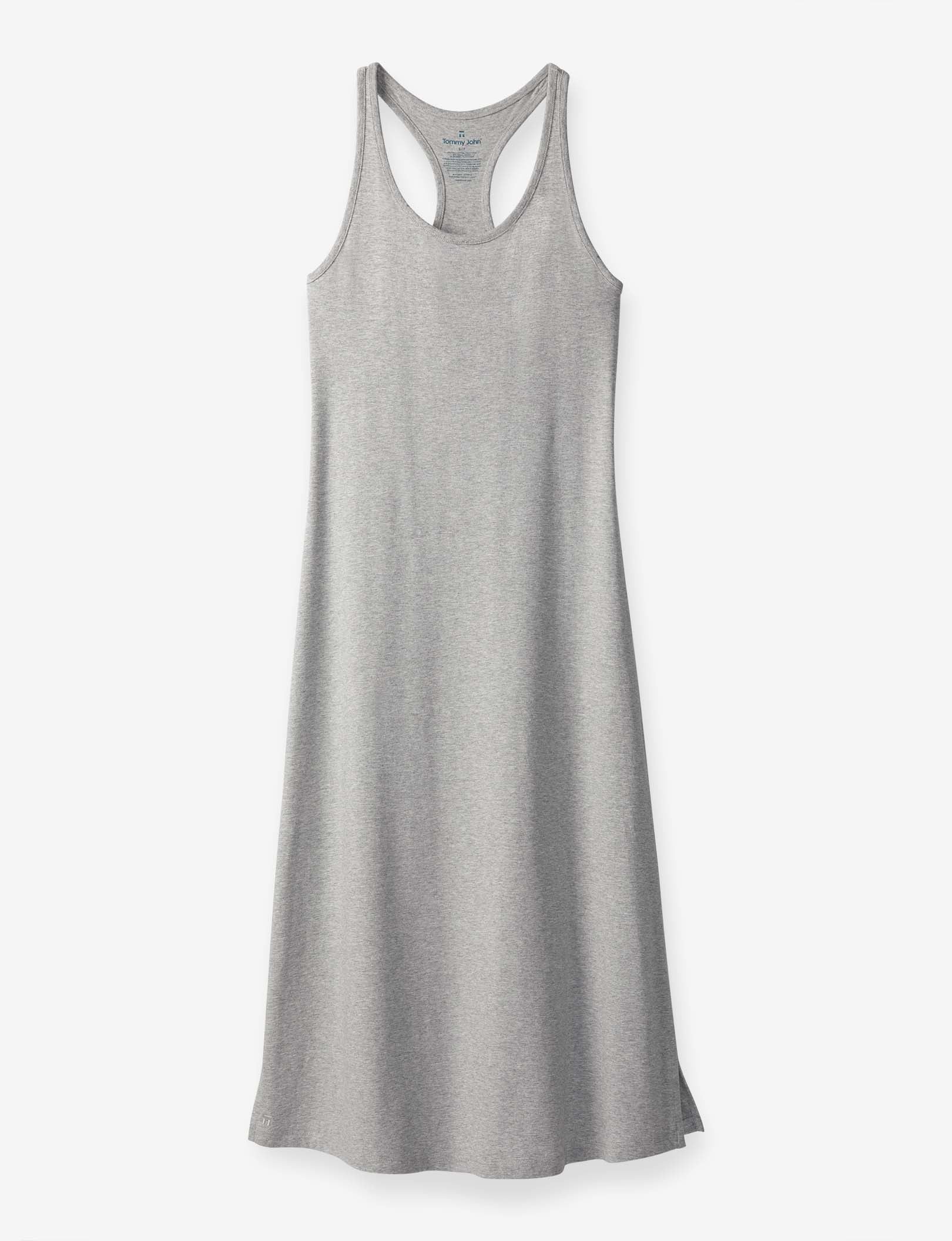 Women's Second Skin Racerback Dress::Heather Grey