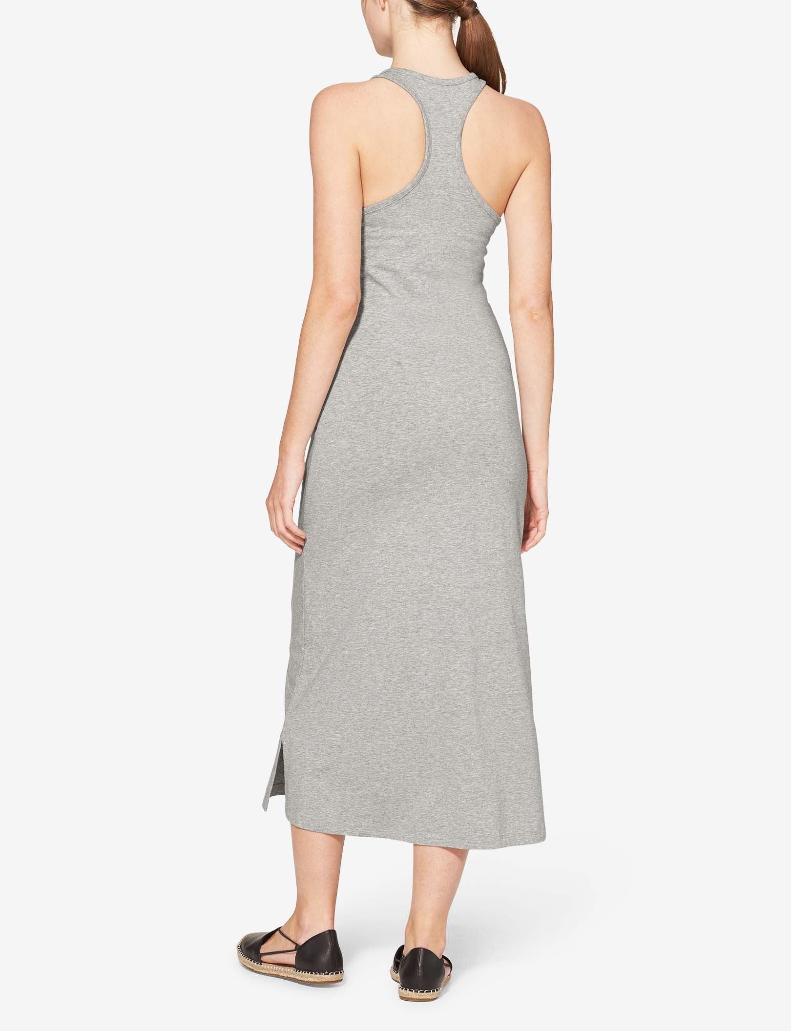 Women's Second Skin Racerback Dress::Heather Grey