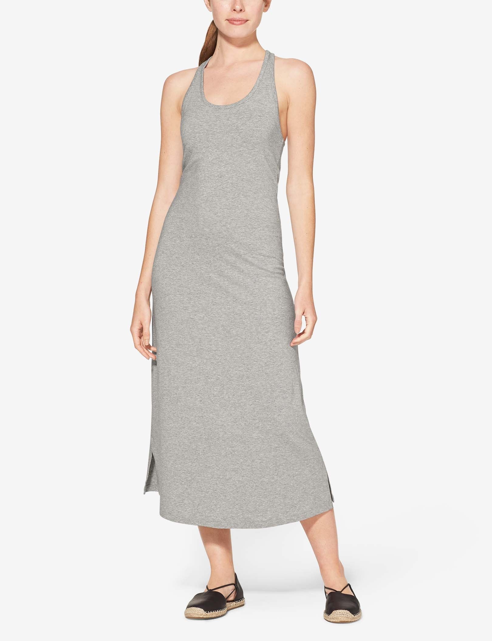 Women's Second Skin Racerback Dress::Heather Grey