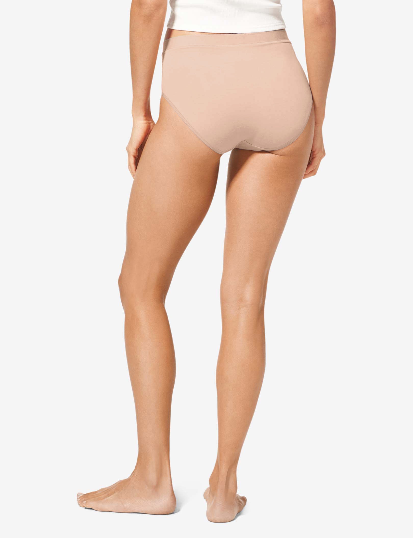 Women's Cool Cotton High Rise Brief::Maple Sugar