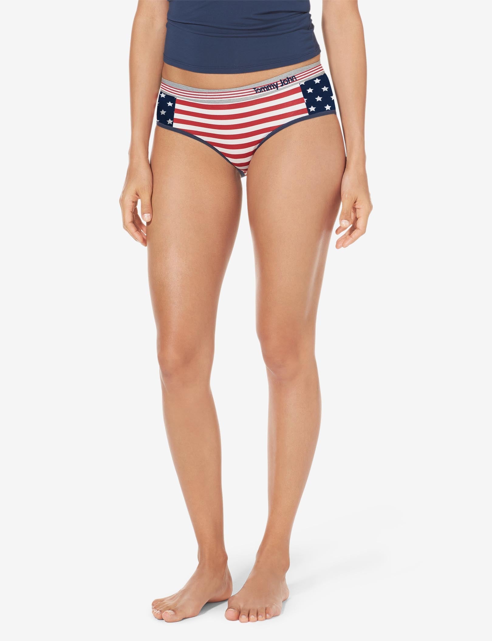 Women's Cool Cotton Brief::US Flag