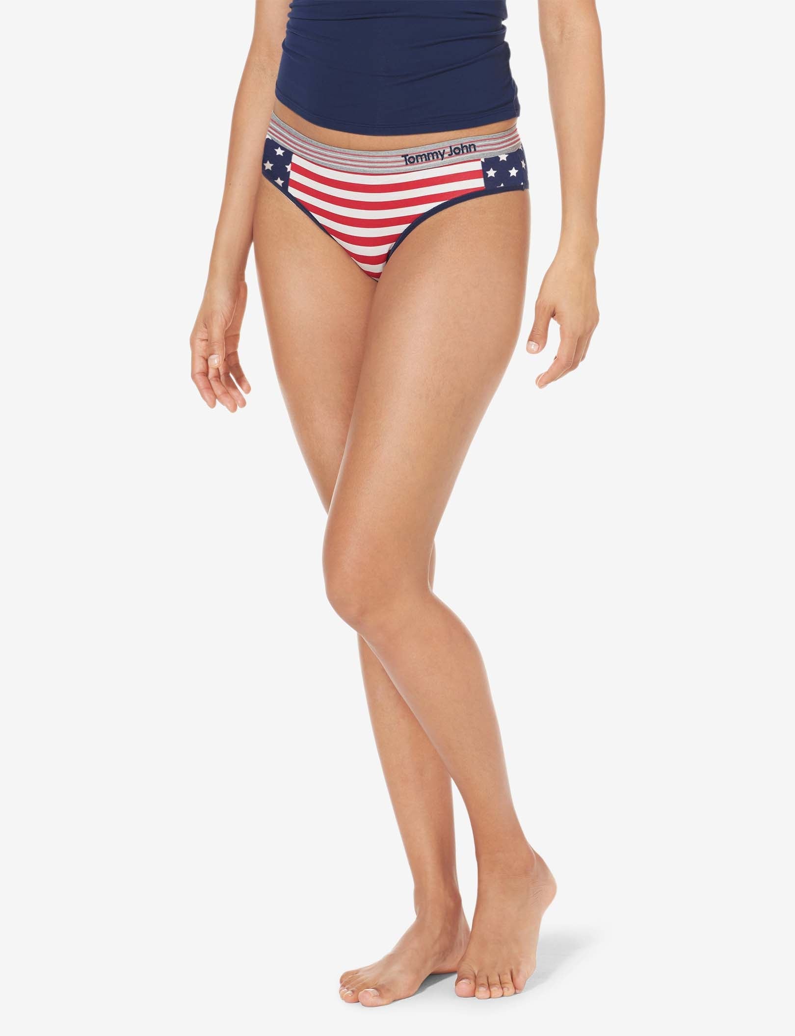 Women's Cool Cotton Cheeky::US Flag