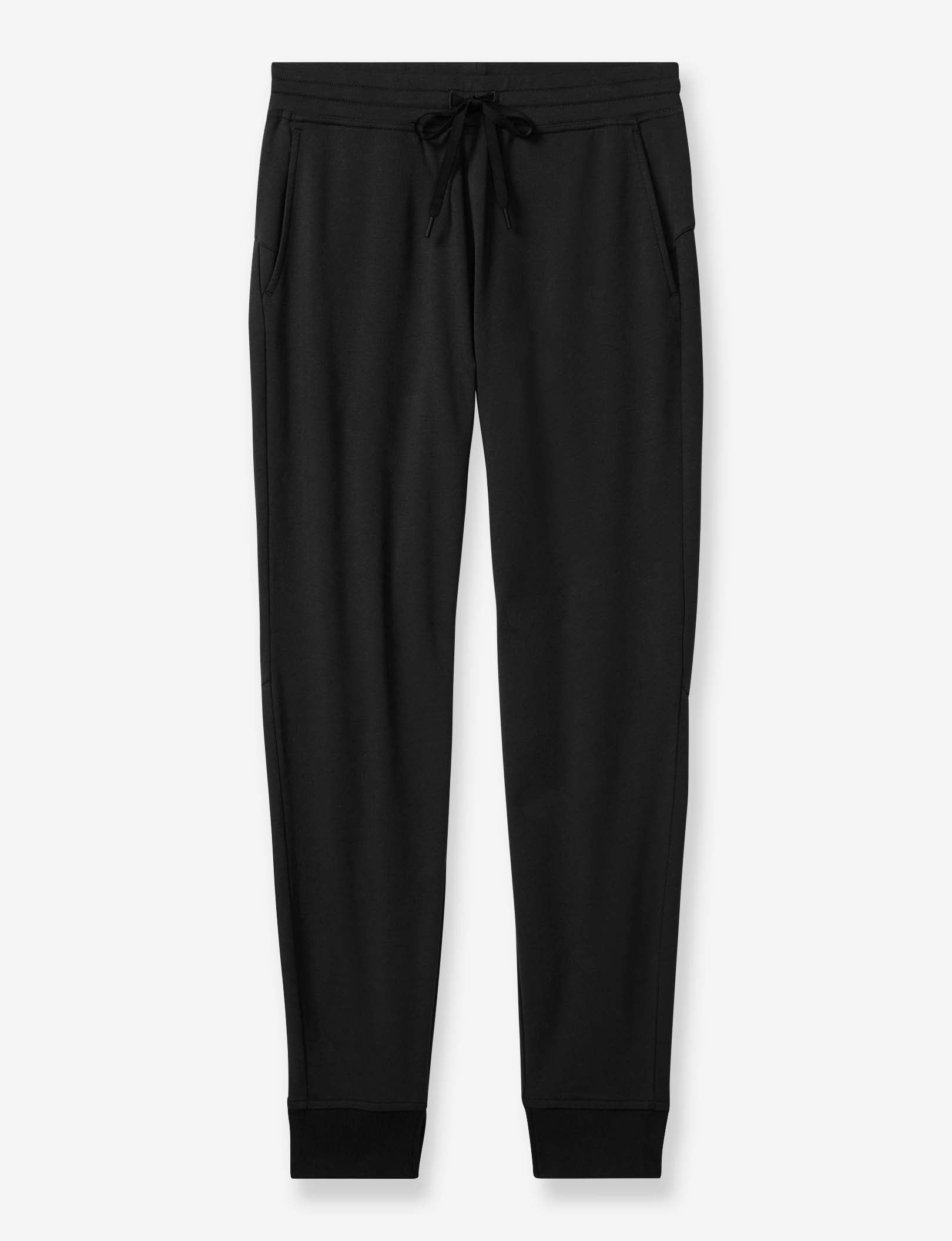 Women's Luxe French Terry Jogger::Black Onyx