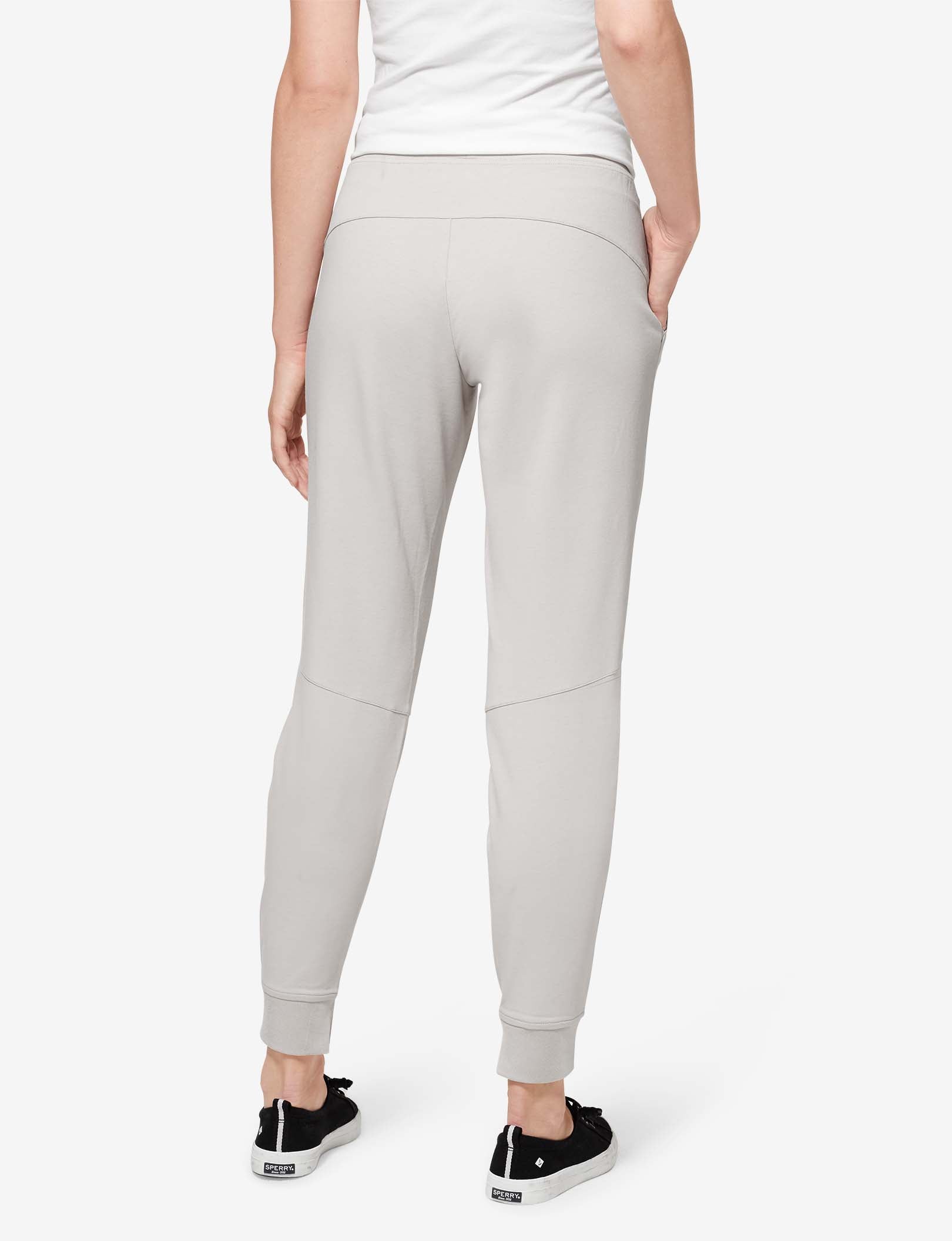 Women's Luxe French Terry Jogger::Silver Gray