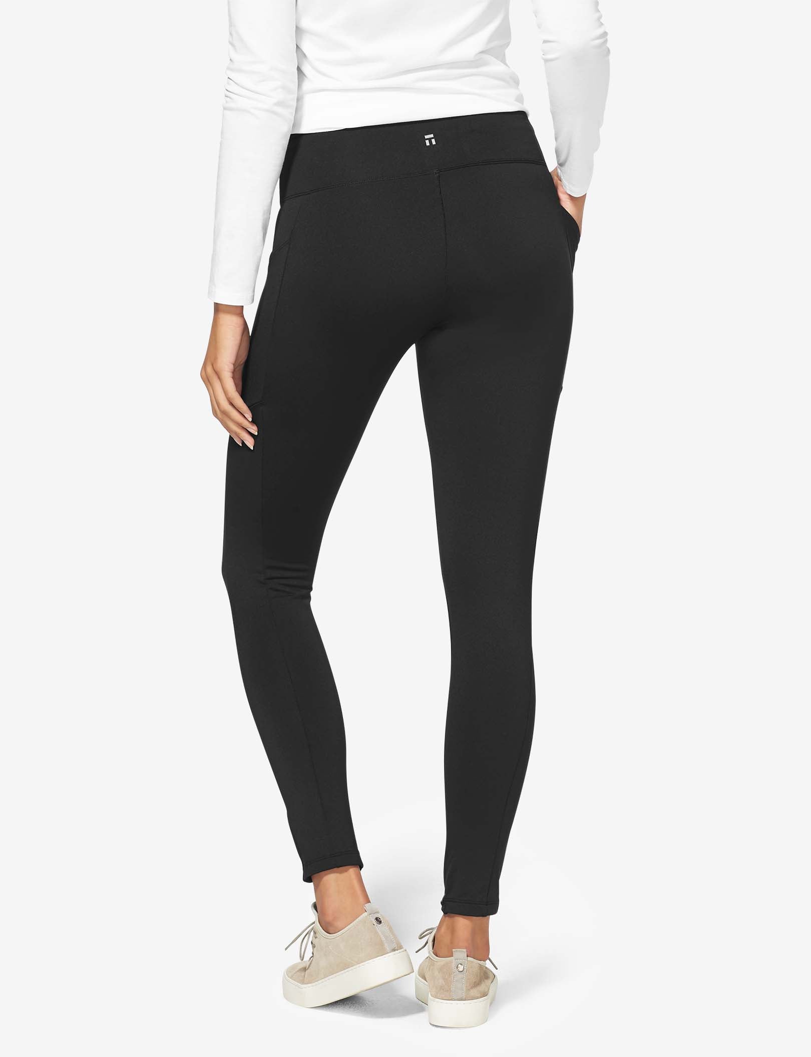 Women's Go Anywhere® Fleece Lined Brushed Legging::Black
