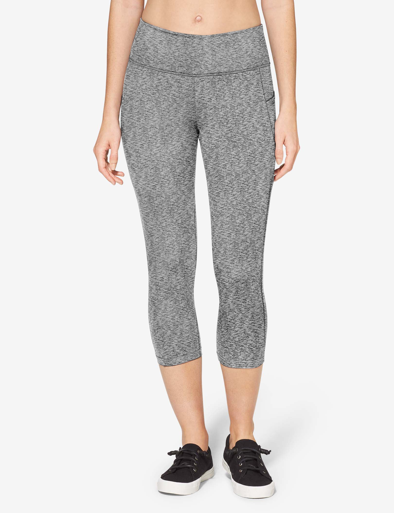 Women's Go Anywhere® 3/4 Pocket Legging::Black Marl